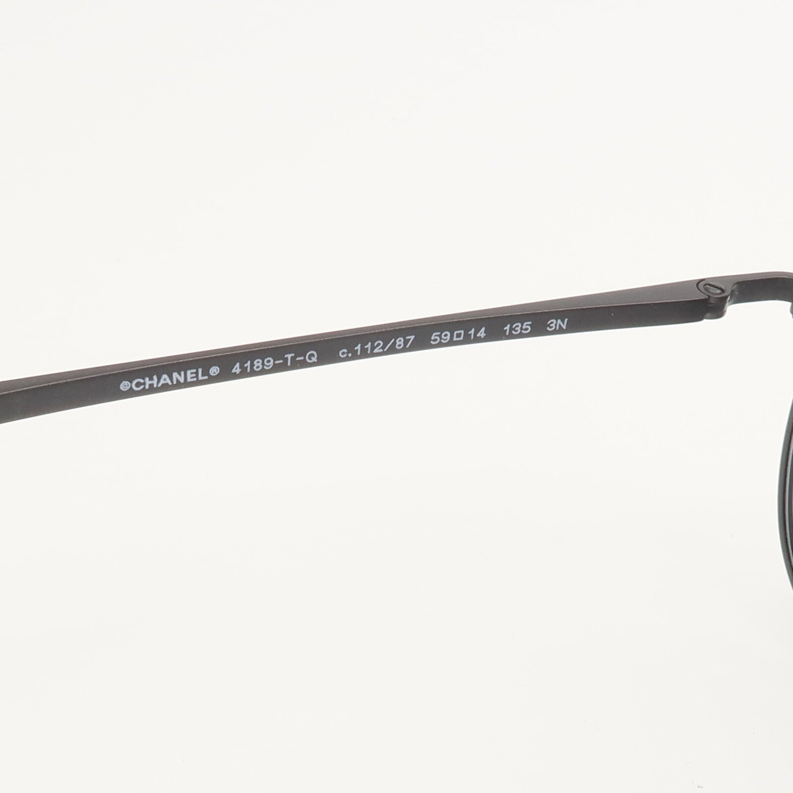 CHANEL 鈦/皮革Sunglasses太陽眼鏡