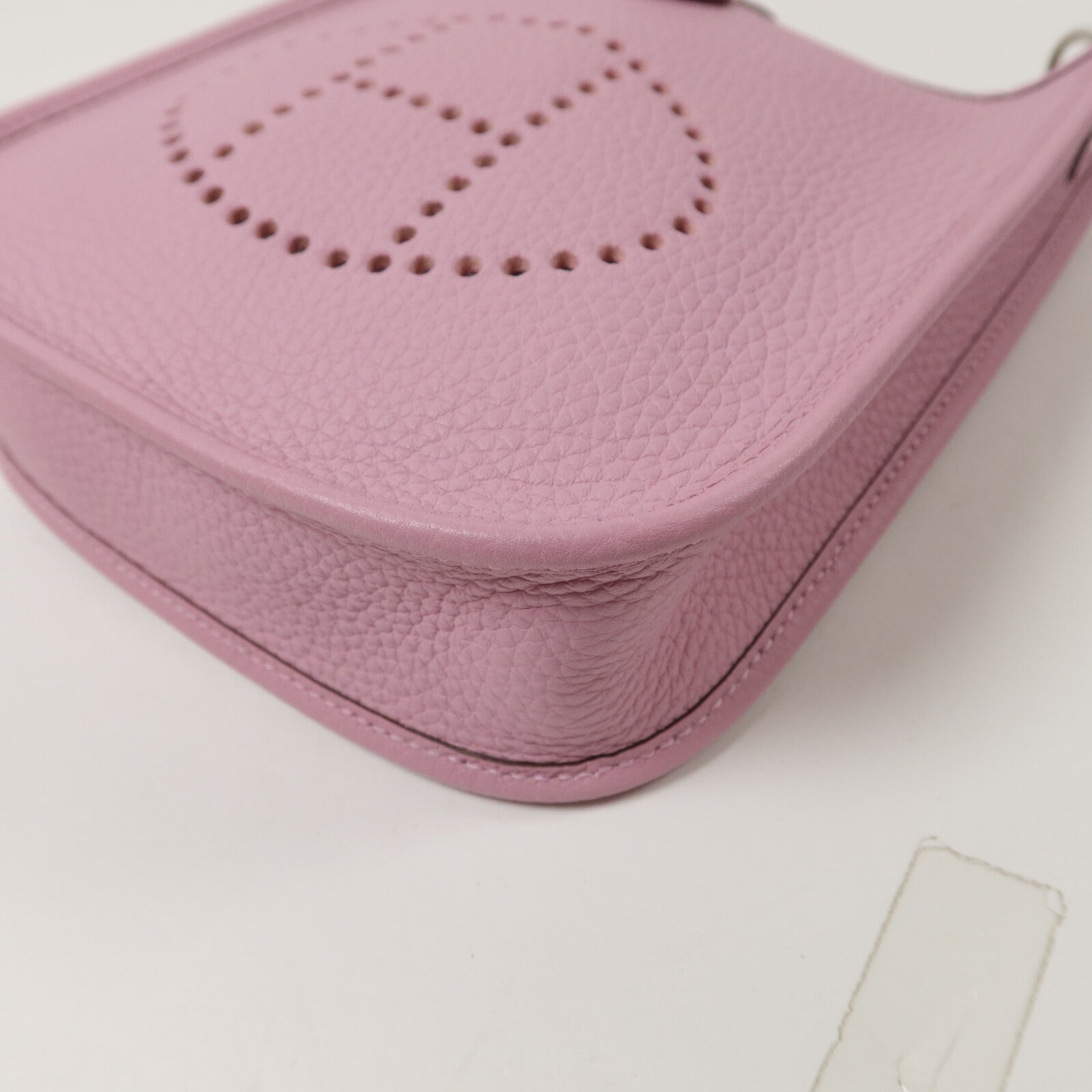 HERMES Clemence皮革Evelyne TPM肩背袋Mauve Sylvestre