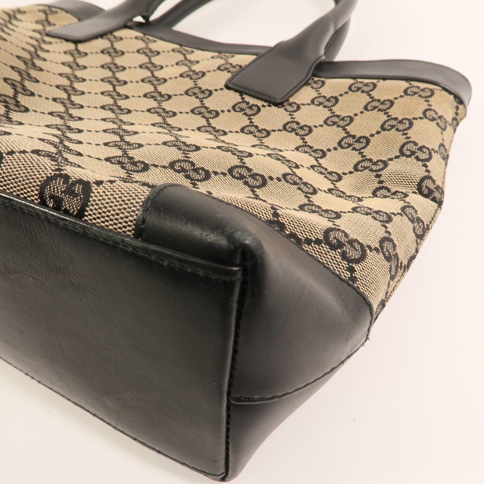 GUCCI 帆布Tote Bag金扣手挽袋