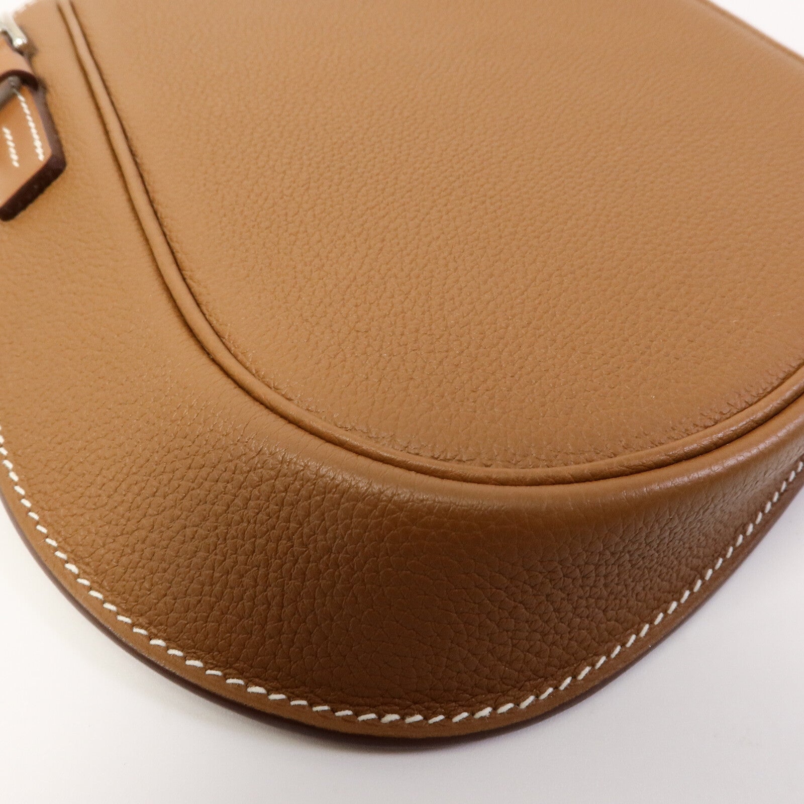 HERMES Clemence皮革Vache肩背袋Gold