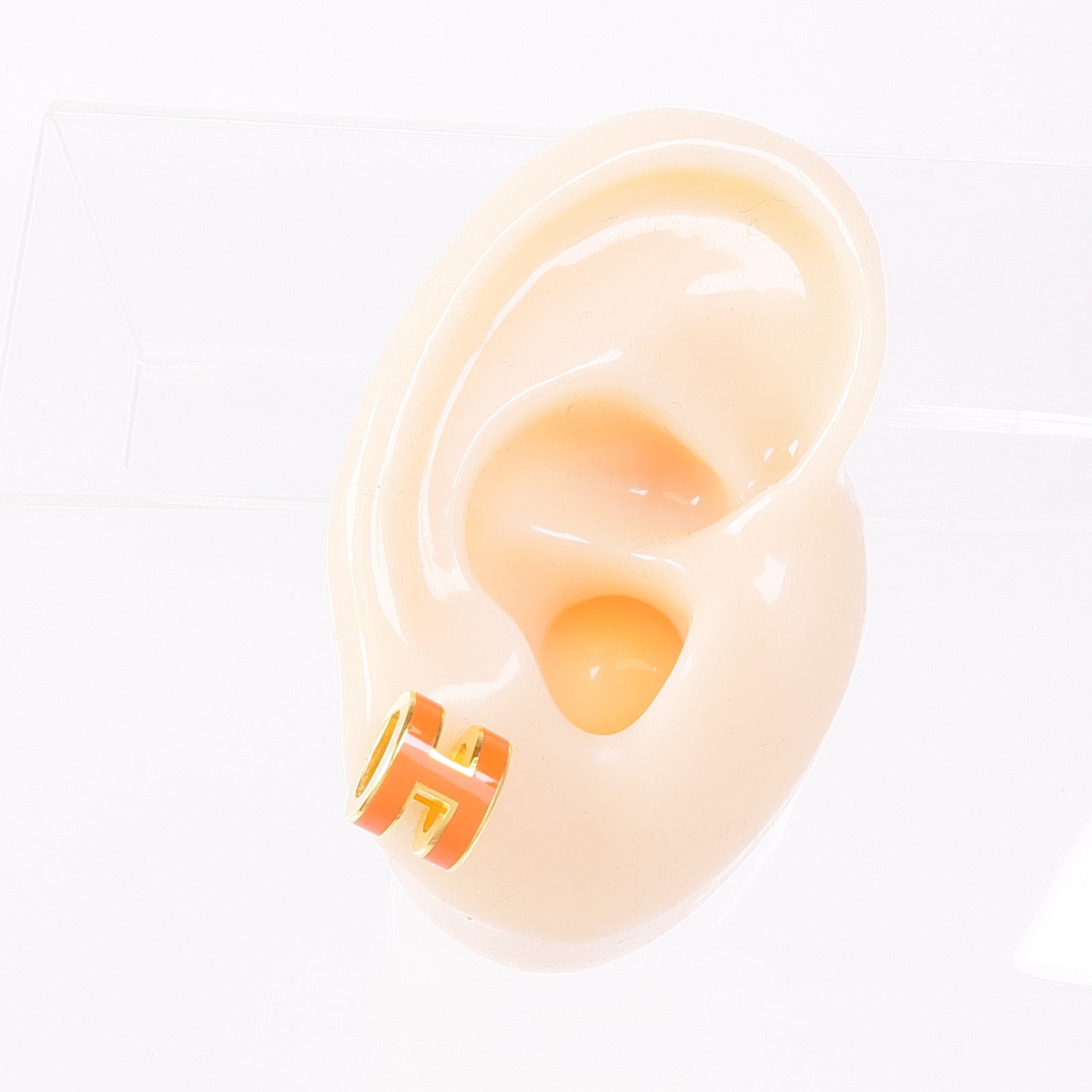 HERMES 金屬Mini Pop H Earrings耳環Feu