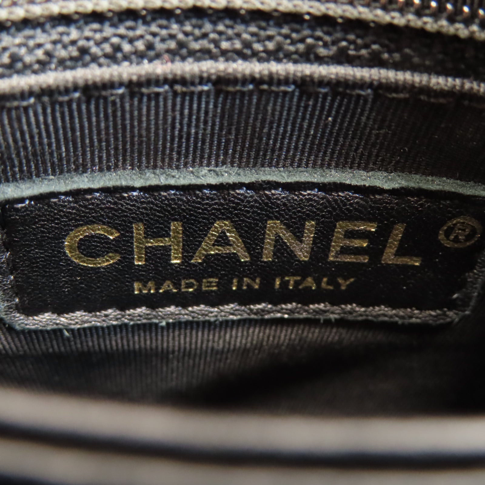 CHANEL 斜紋牛皮皮革Top Handle金扣手挽肩背兩用袋黑色