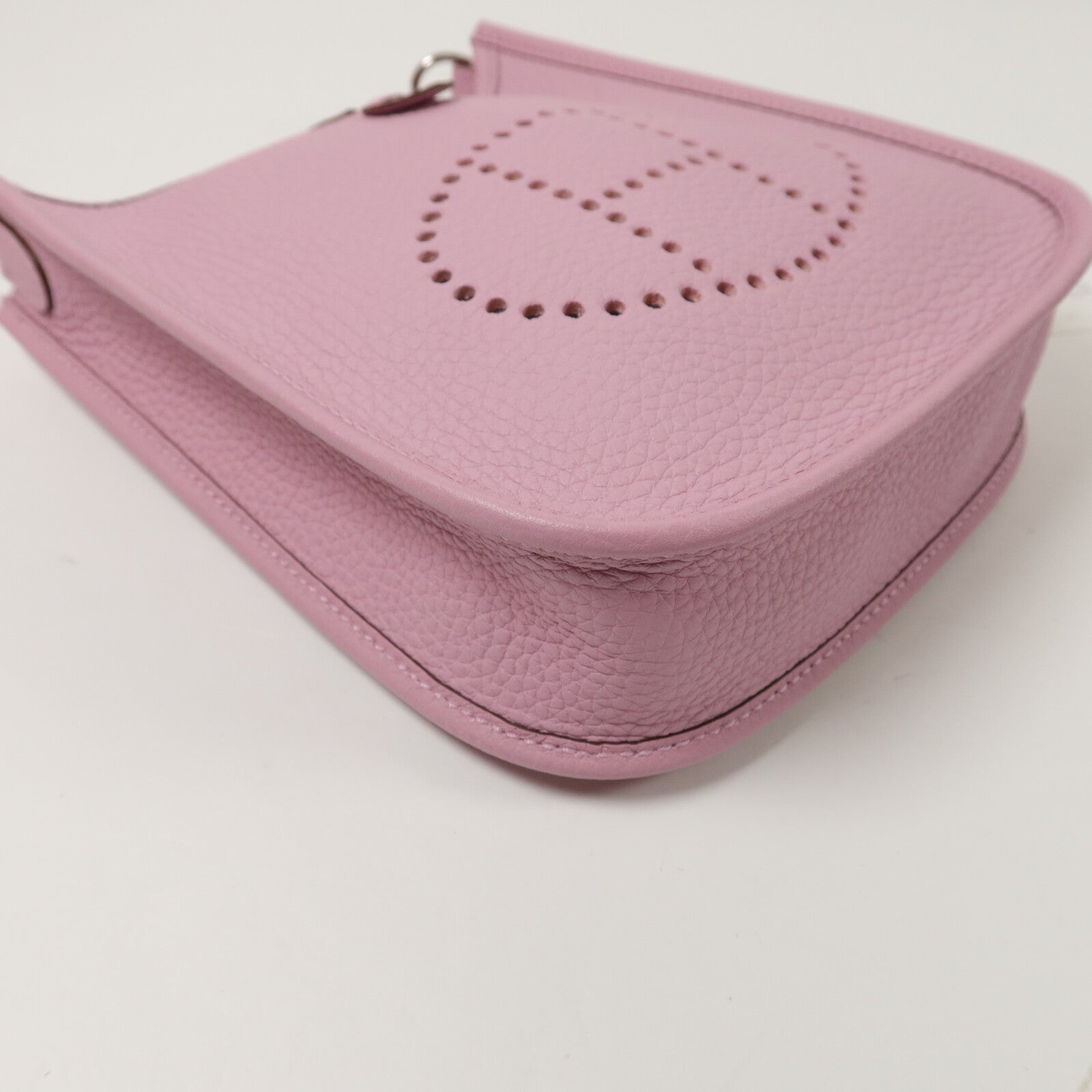 HERMES Clemence皮革Evelyne TPM肩背袋Mauve Sylvestre