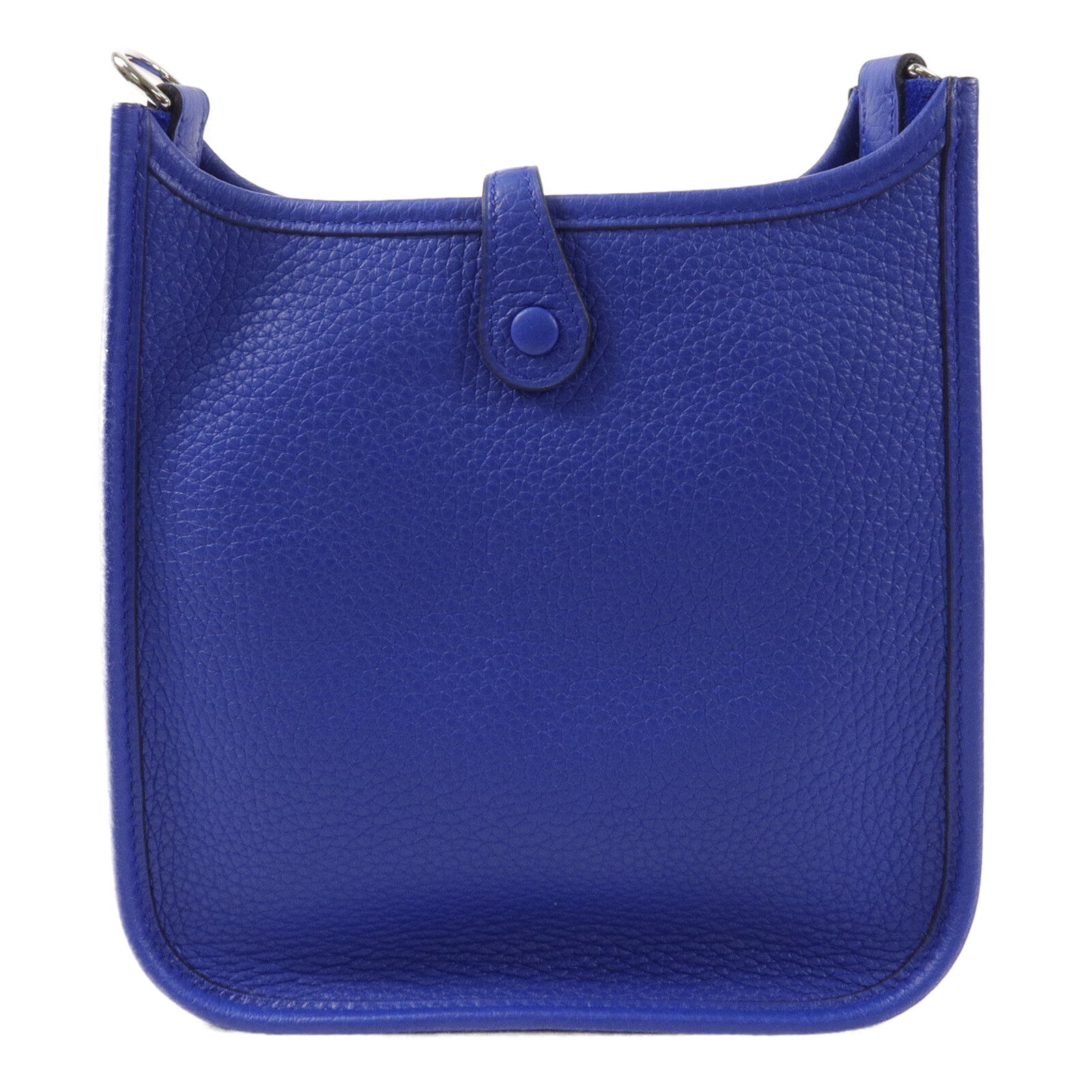 HERMES Clemence皮革Evelyne TPM肩背袋Bleu Electrique