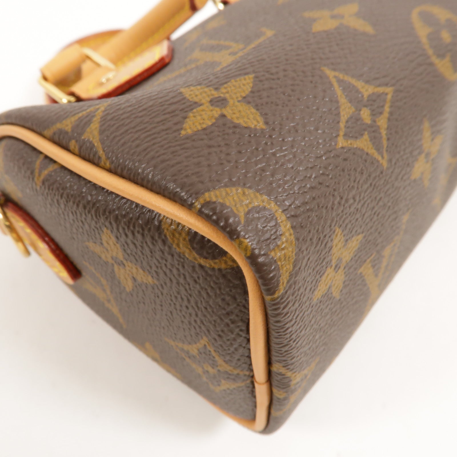 LOUIS VUITTON Monogram Nano Speedy金扣手挽肩背兩用袋