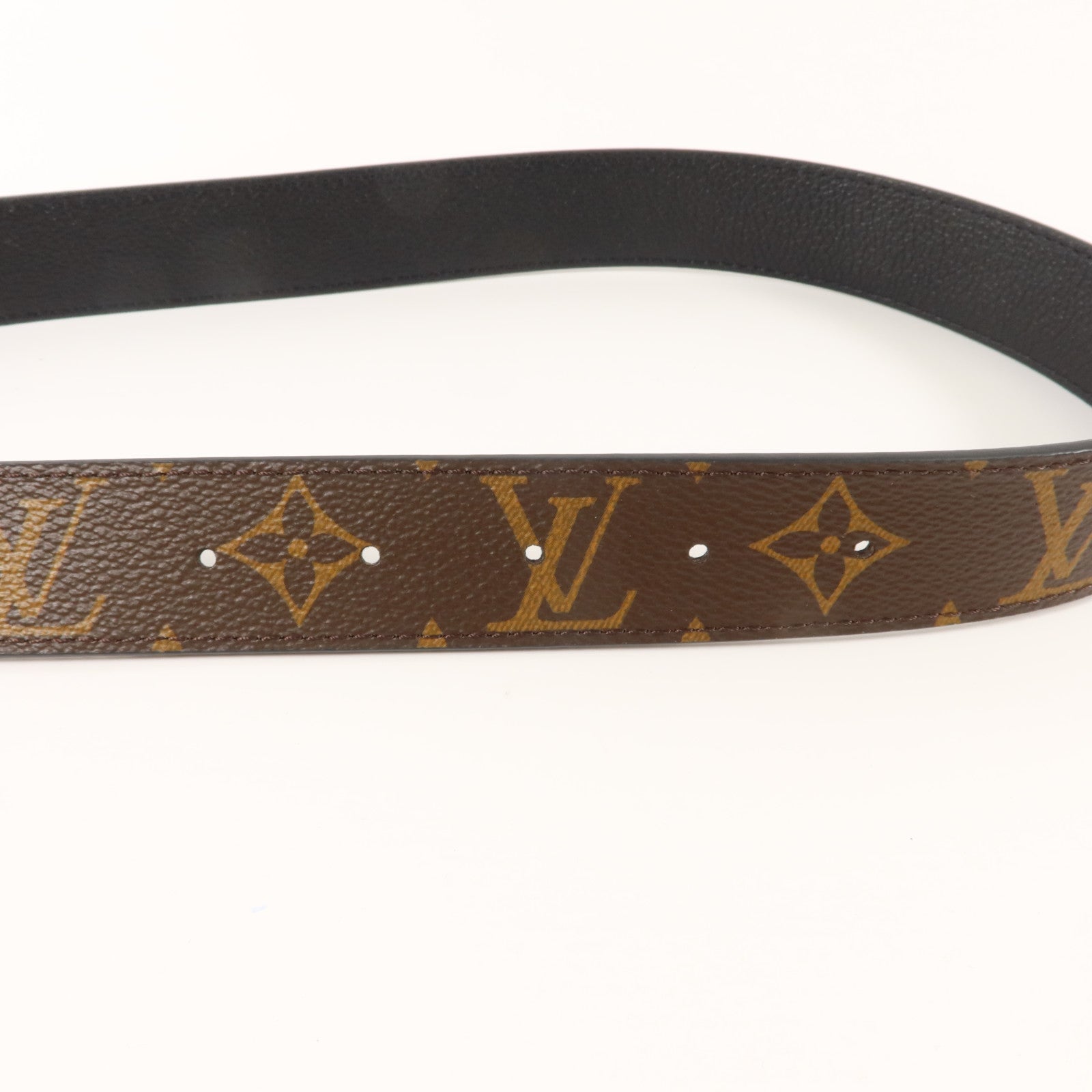 LOUIS VUITTON Monogram 30mm Initiales Belt 90cm皮帶