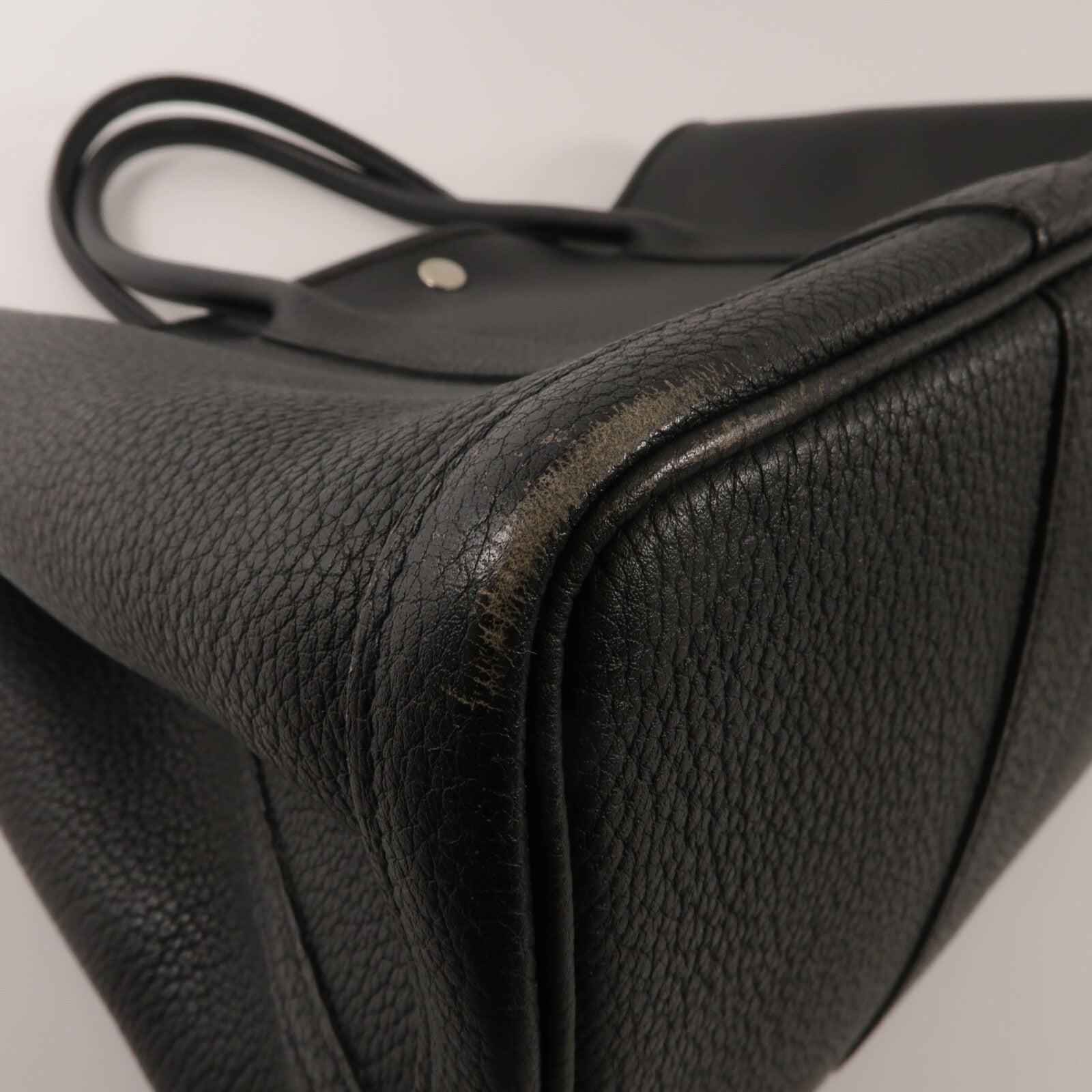 HERMES Negonda皮革GardenParty PM手挽袋Noir