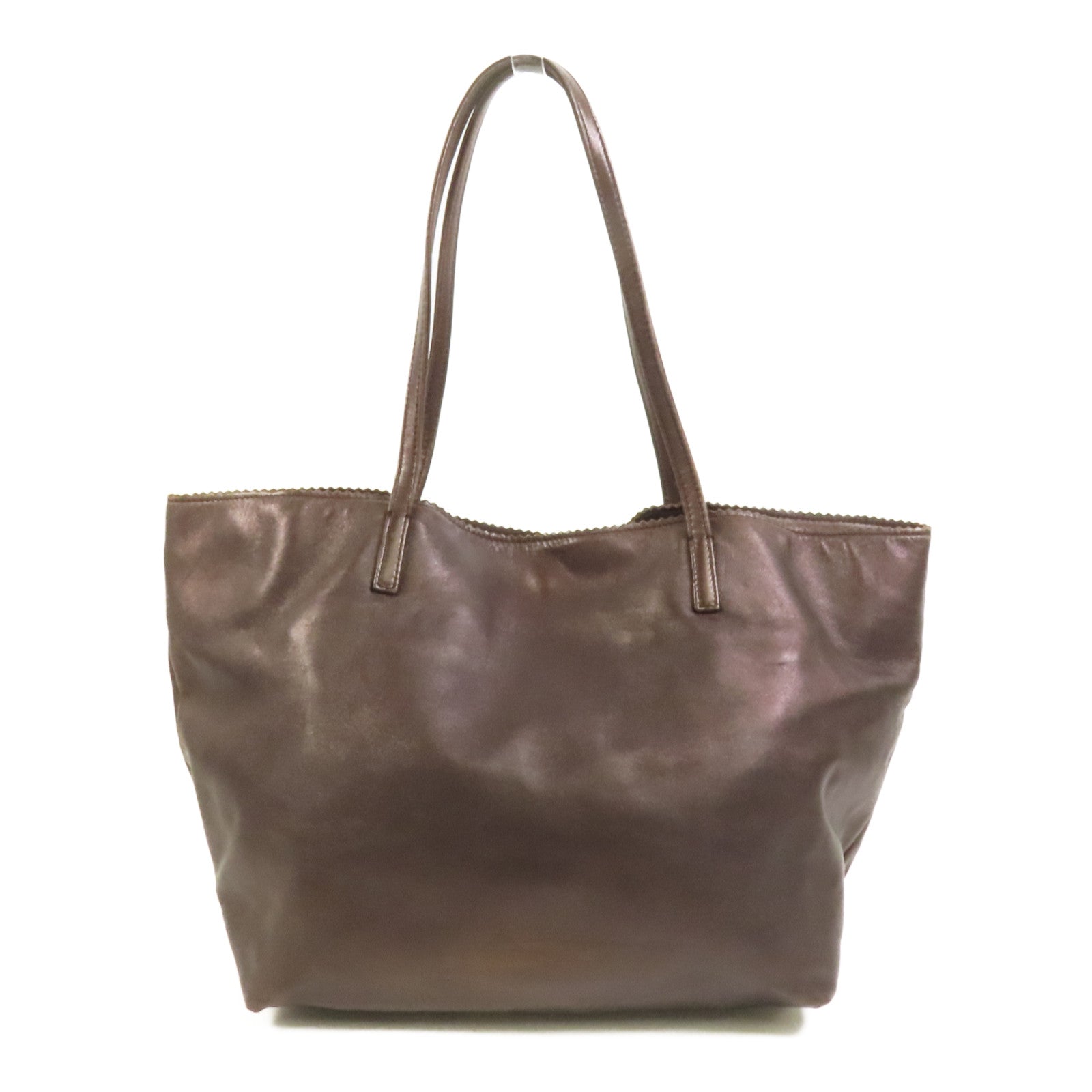 LOEWE 牛皮皮革Tote Bag金扣肩背袋