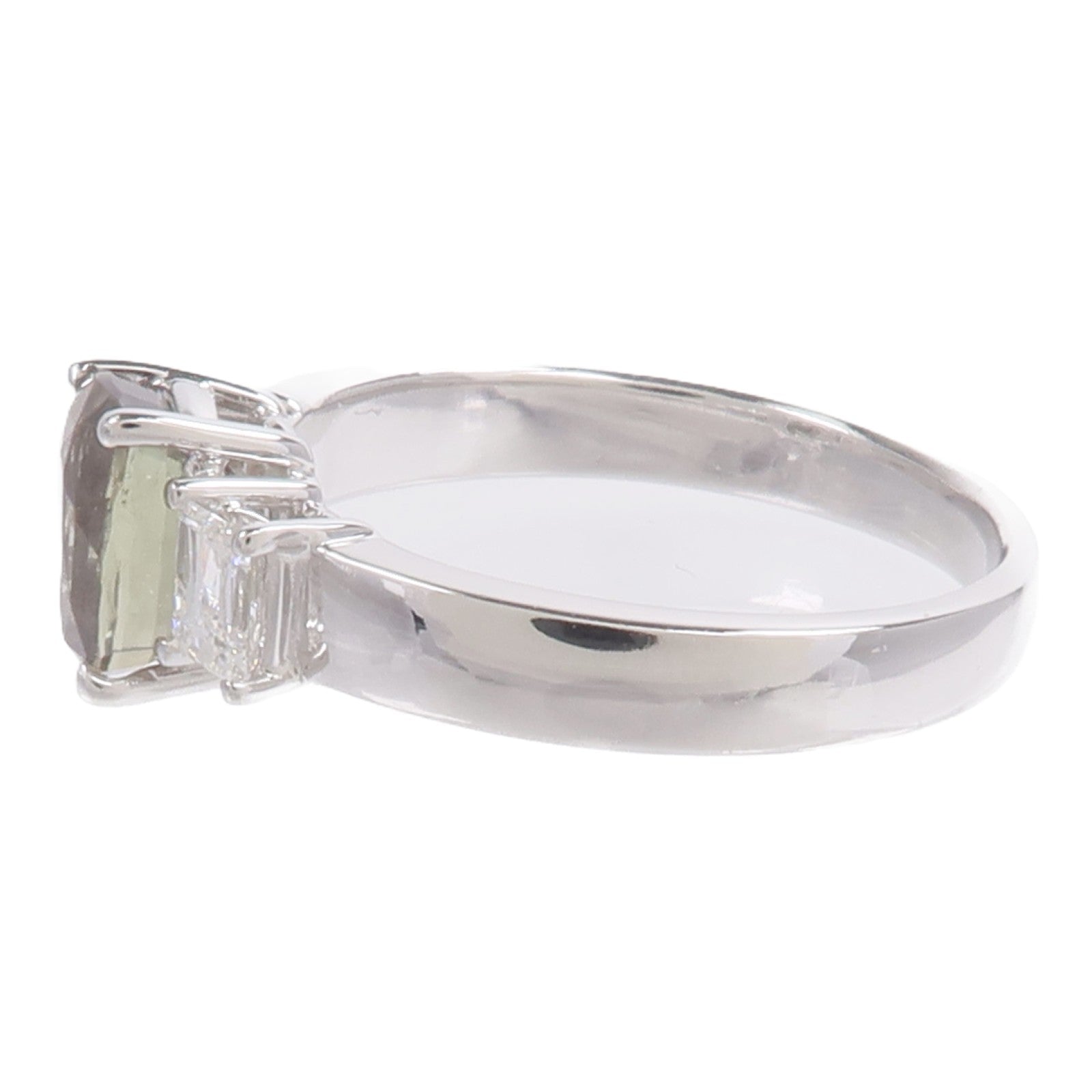JEWELRY 18K白金Alexandrite Diamond Ring變石/鑽石戒指