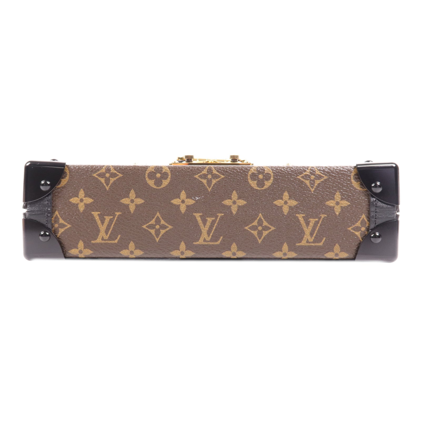 LOUIS VUITTON Monogram Petite Malle金扣肩背袋