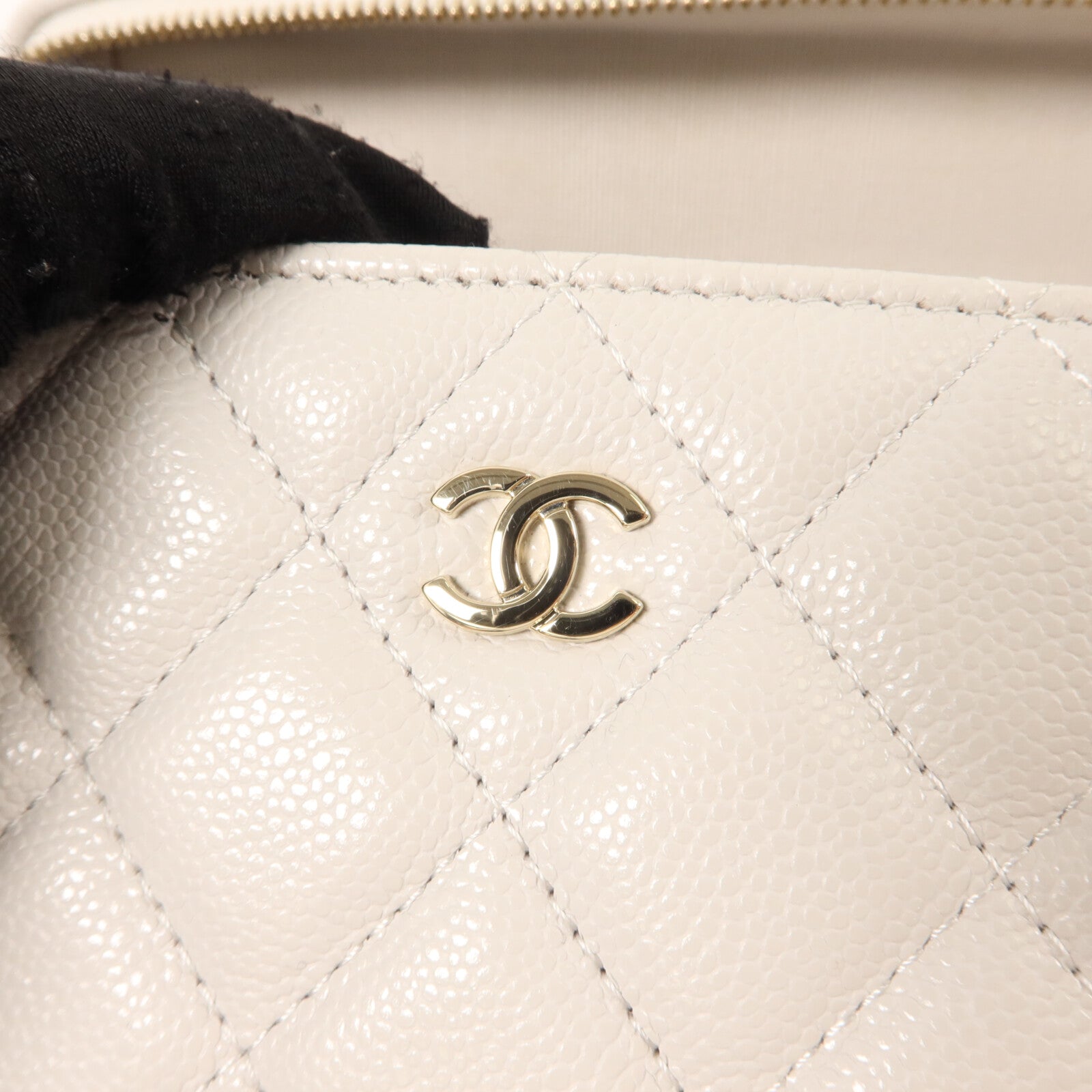 CHANEL 牛皮皮革Vanity Case 25C手挽肩背兩用袋