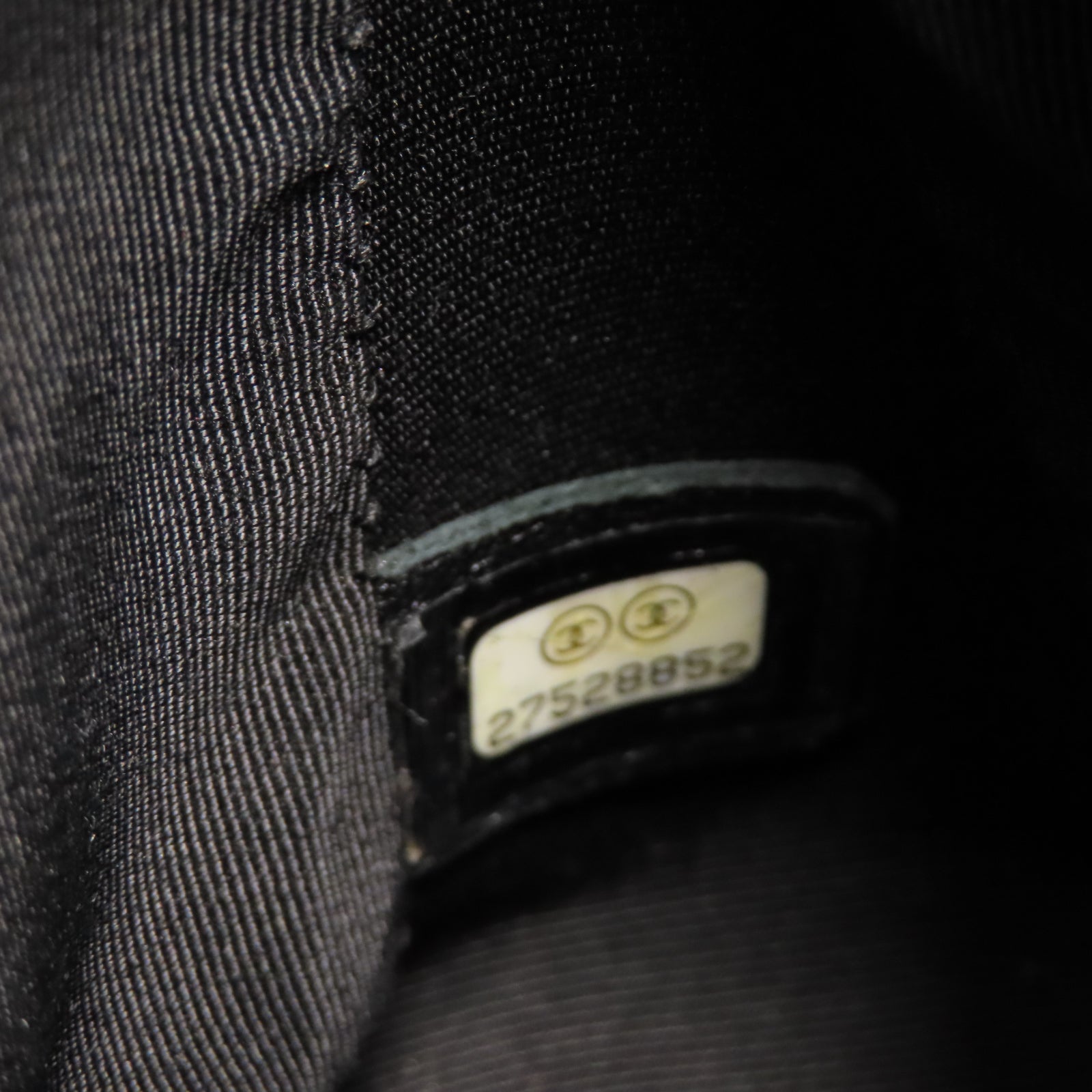CHANEL 斜紋牛皮皮革Top Handle金扣手挽肩背兩用袋黑色