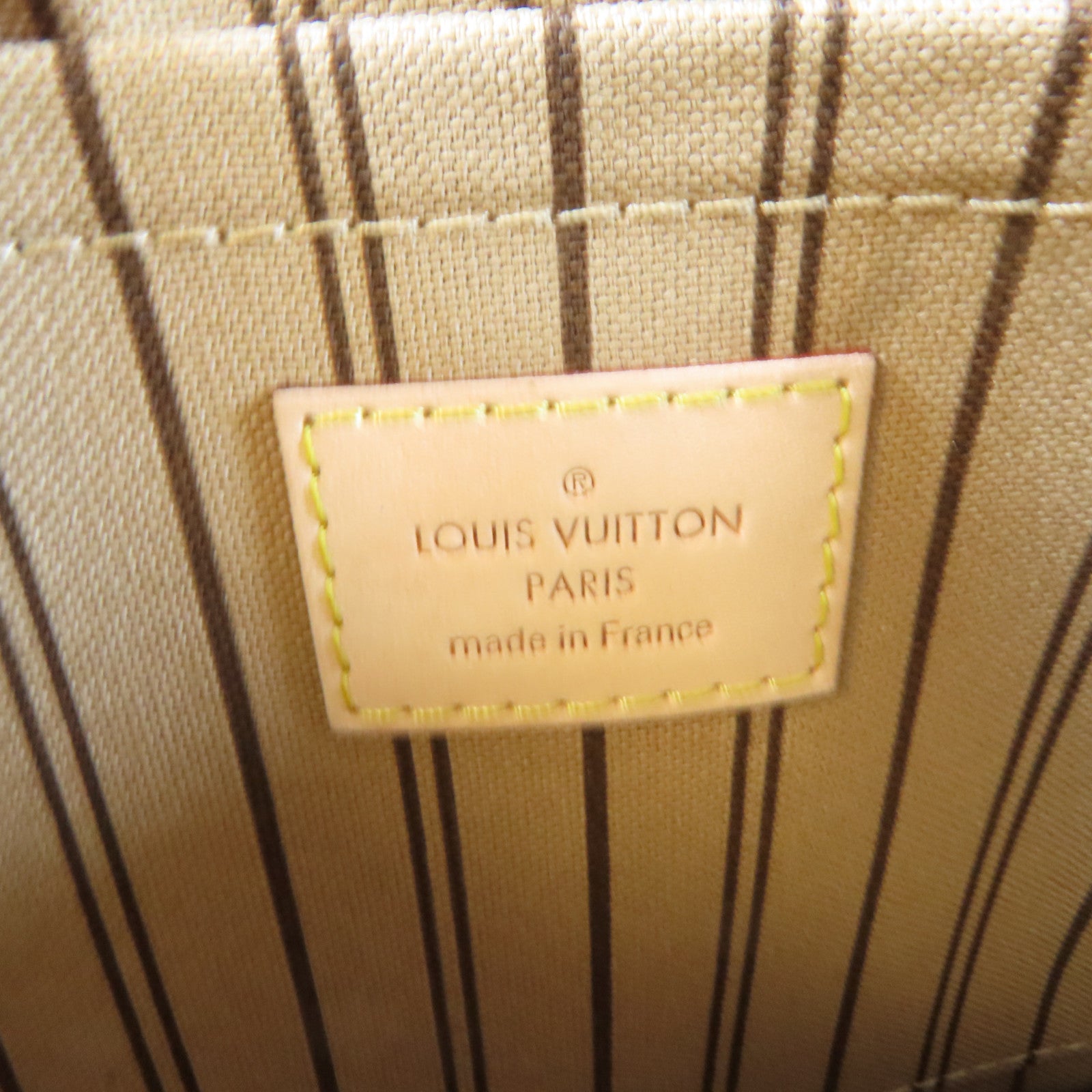 LOUIS VUITTON Monogram Neverfull MM金扣肩背袋啡色