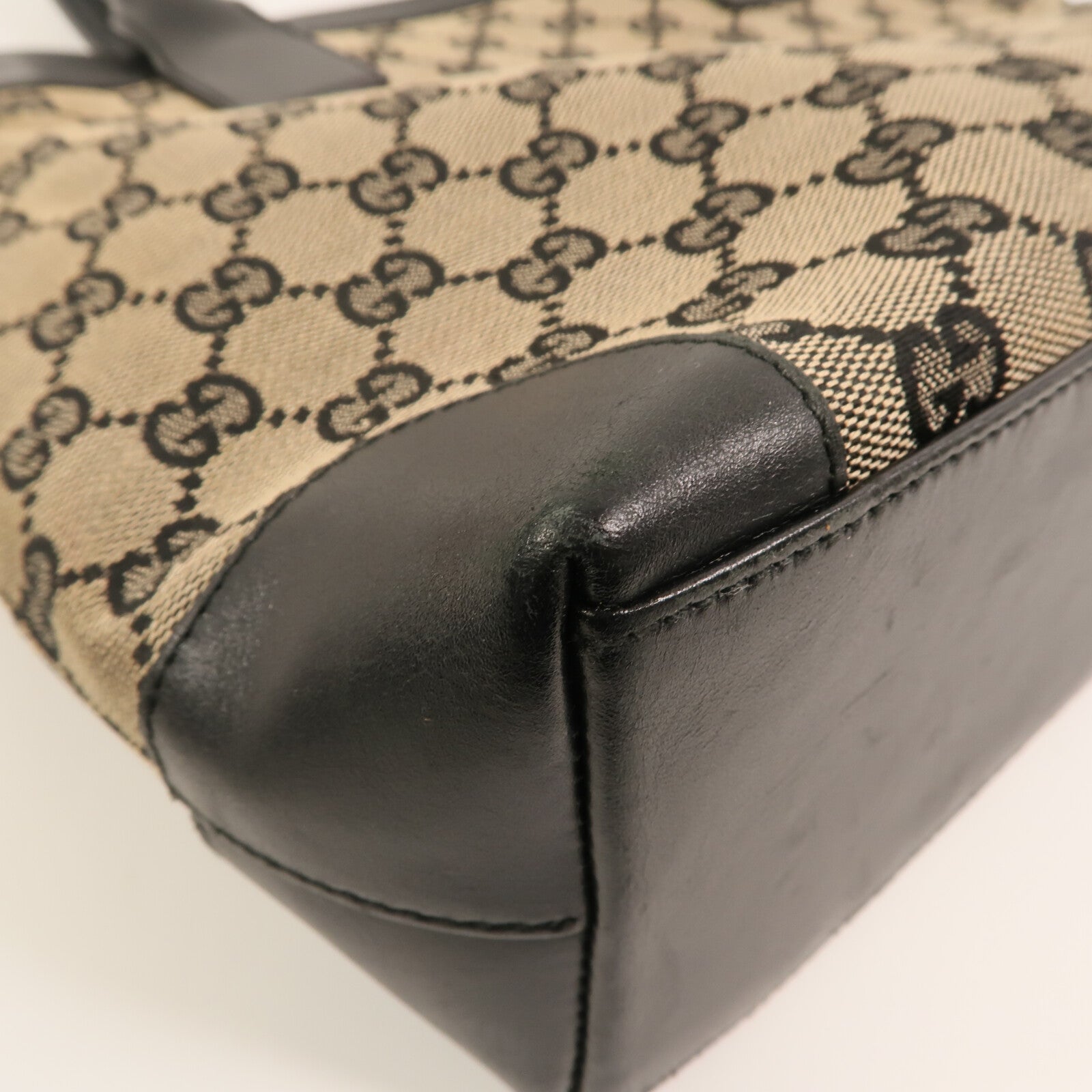 GUCCI 帆布Tote Bag金扣手挽袋