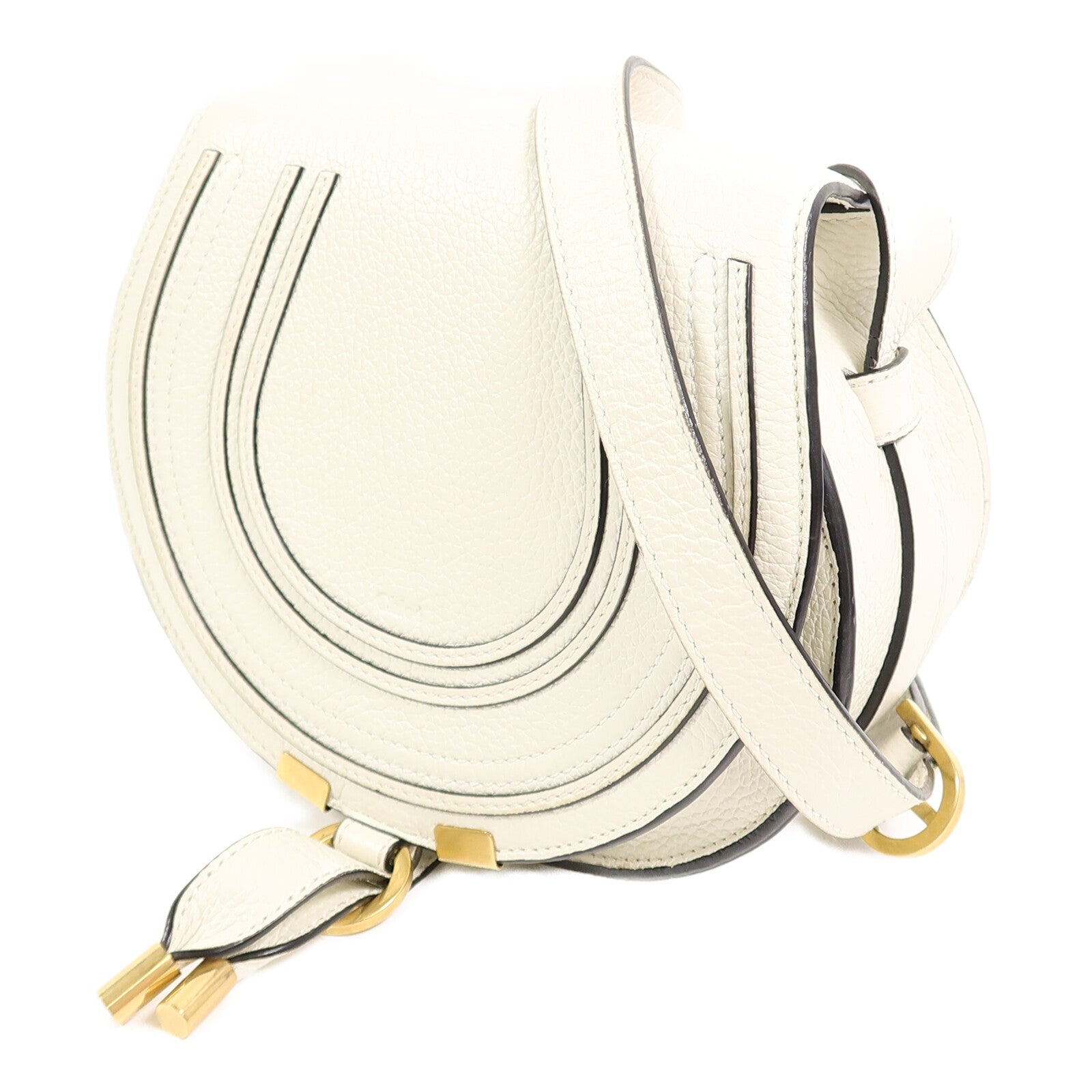 Chloe 牛皮皮革Marcie Small Saddle肩背袋