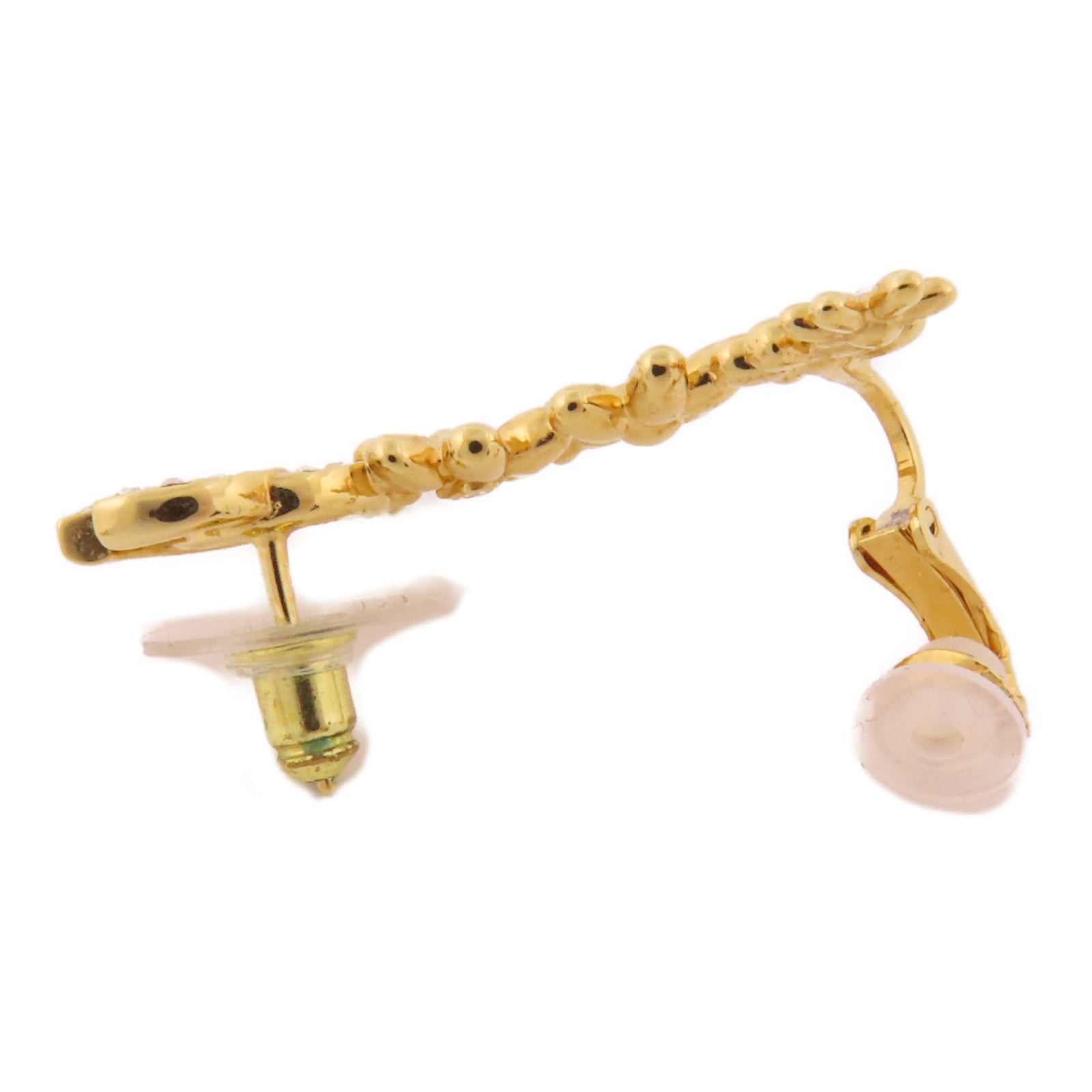 CHANEL CC Earrings Metal Gold