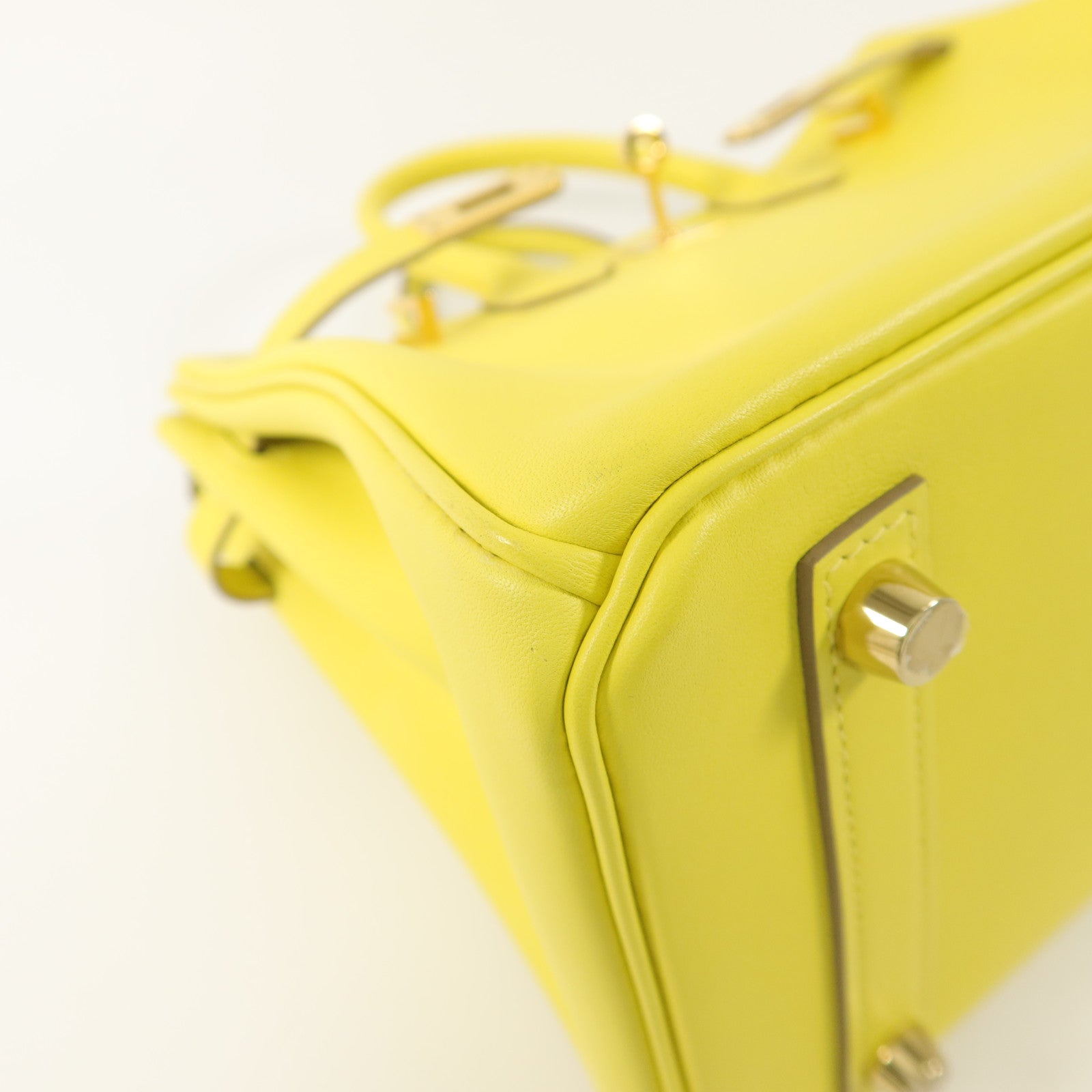 HERMES Swift皮革Birkin 25手挽袋Lime