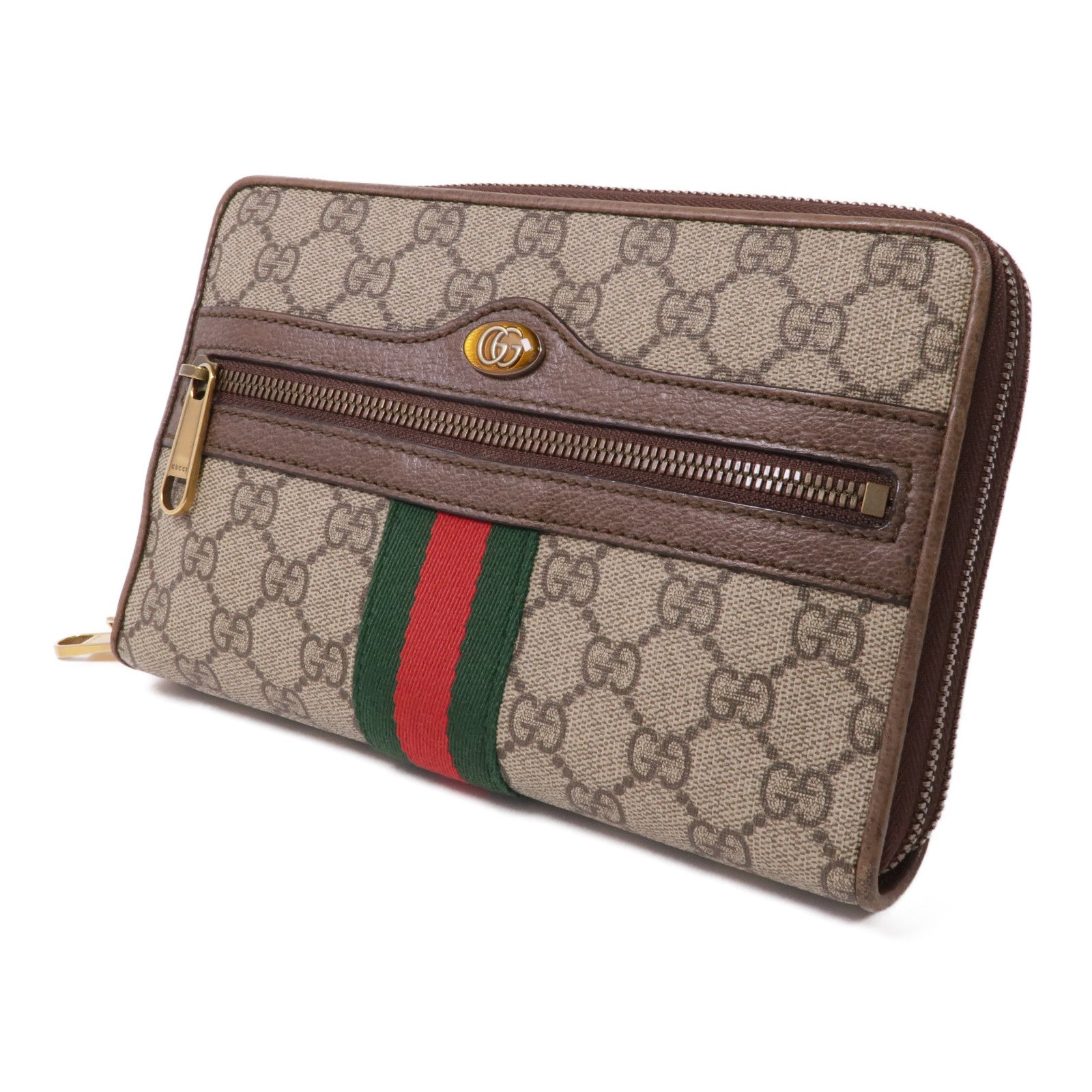 GUCCI 塗層帆布Ophidia Shoulder Bag金扣肩背袋