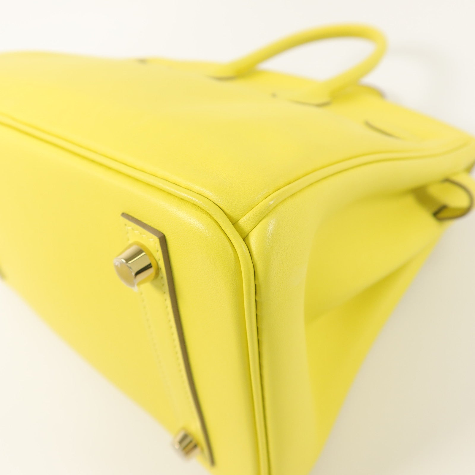 HERMES Swift皮革Birkin 25手挽袋Lime