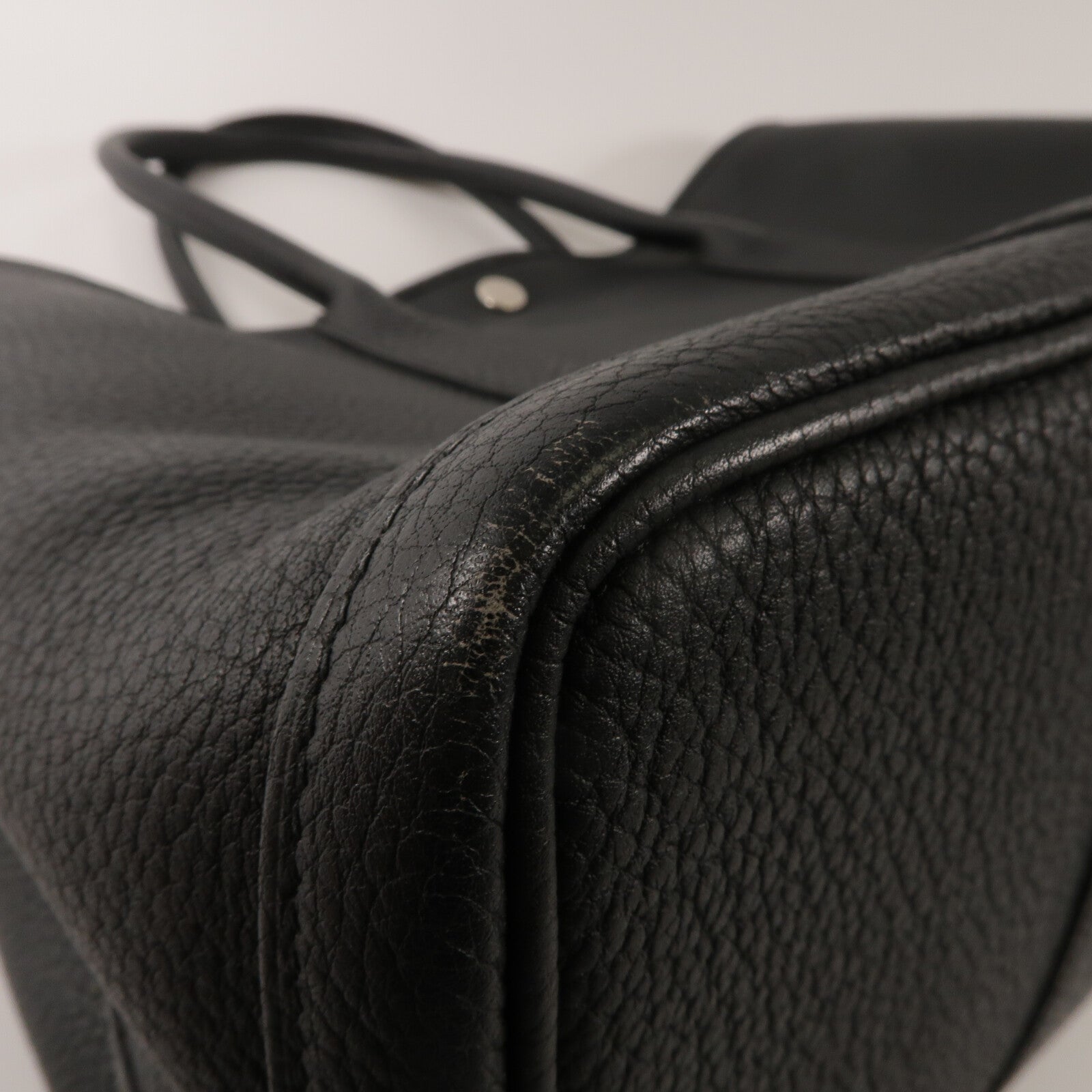HERMES Negonda皮革GardenParty PM手挽袋Noir