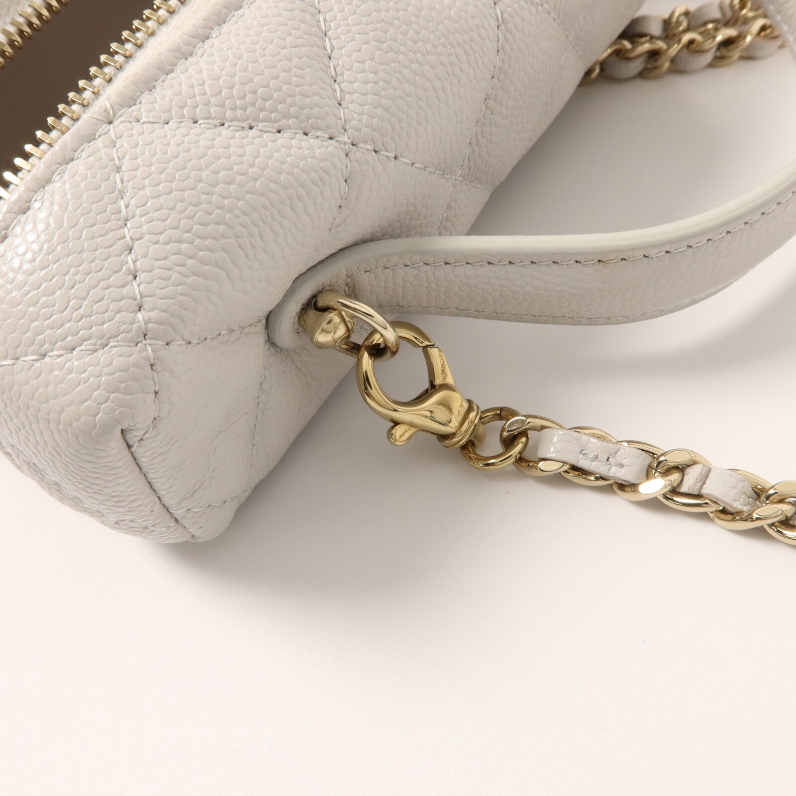 CHANEL 牛皮皮革Vanity Case 25C手挽肩背兩用袋