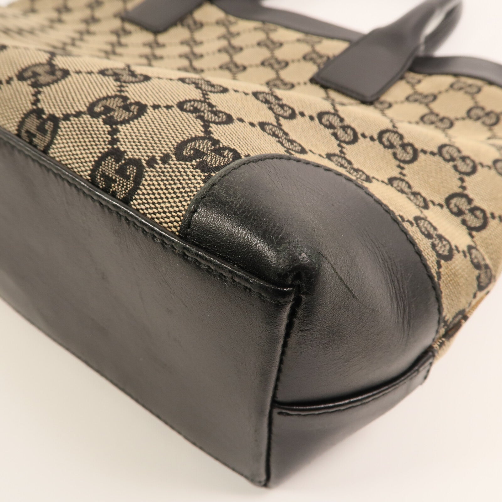 GUCCI 帆布Tote Bag金扣手挽袋