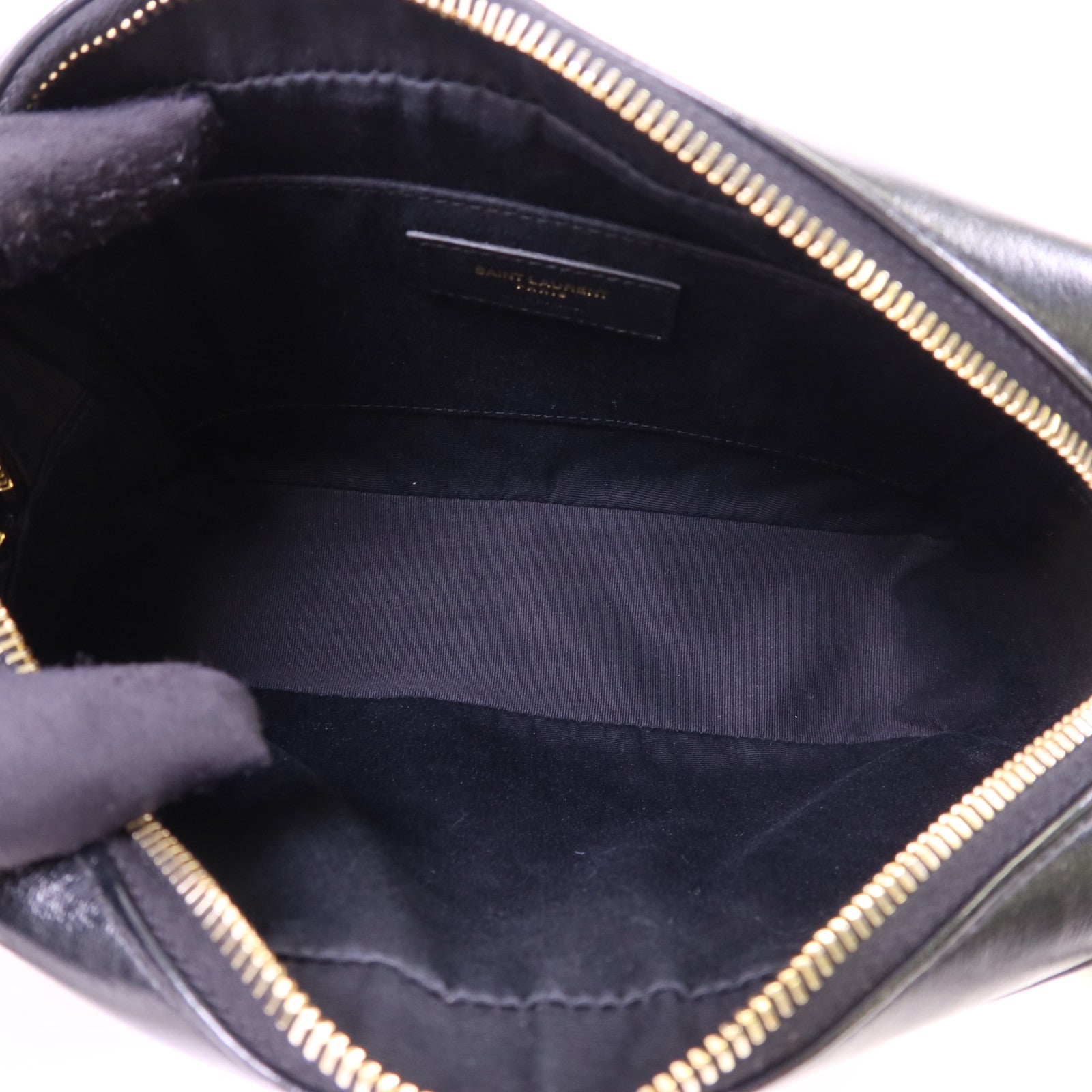 YVES SAINT LAURENT 牛皮皮革Lou Camera Bag金扣肩背袋