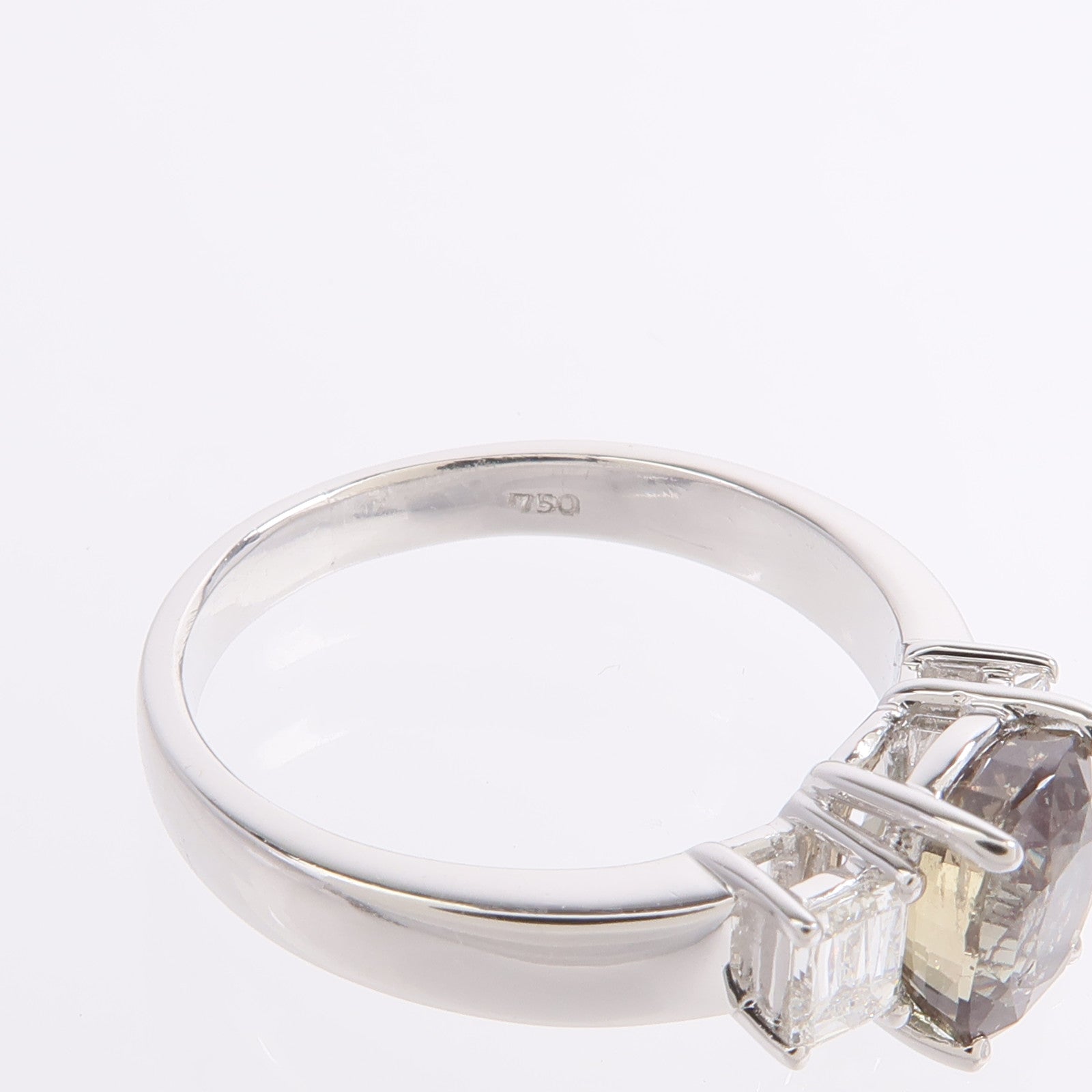 JEWELRY 18K白金Alexandrite Diamond Ring變石/鑽石戒指