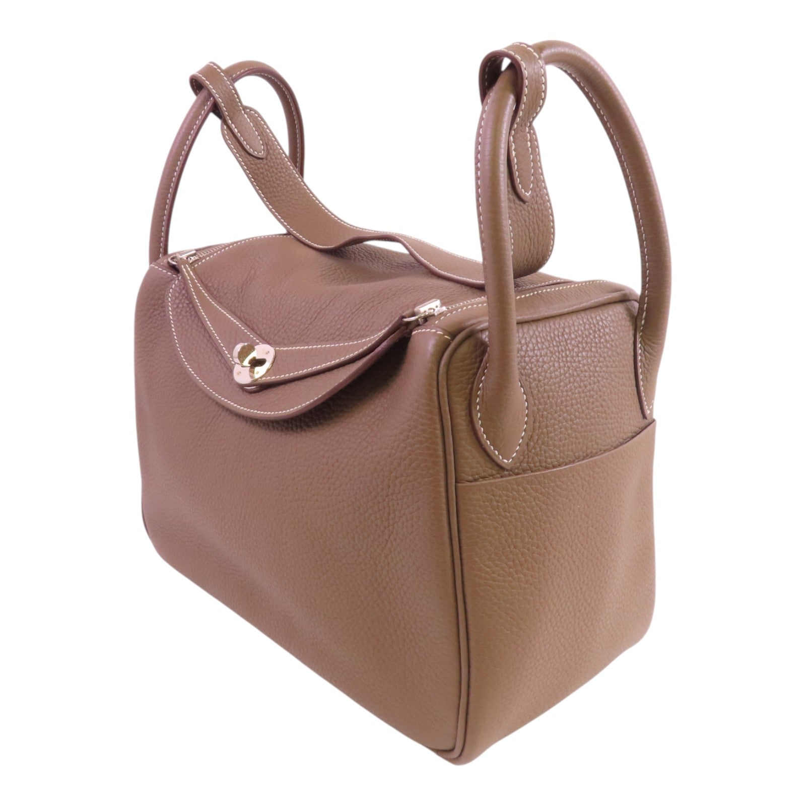 HERMES Clemence皮革Lindy 30 Shoulder Bag銀扣肩背袋