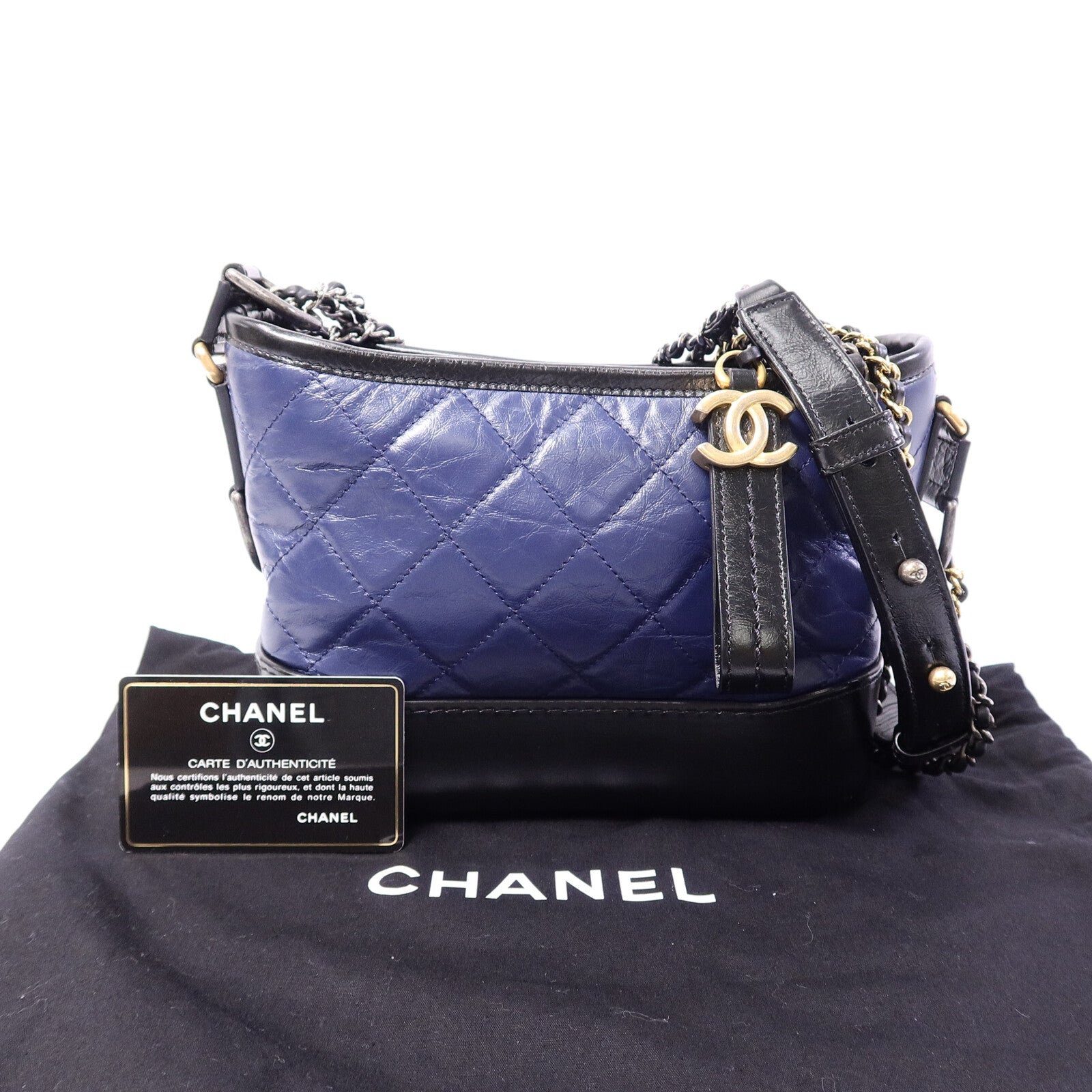 CHANEL 牛皮皮革Gabrielle Small鏈帶肩背袋