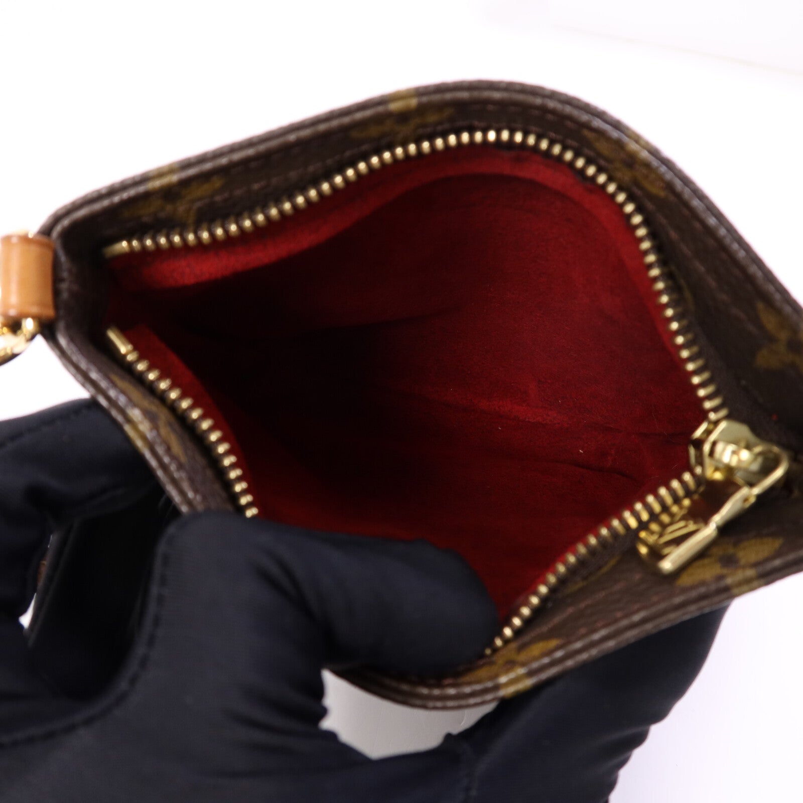 LOUIS VUITTON Monogram Particion金扣手拿包