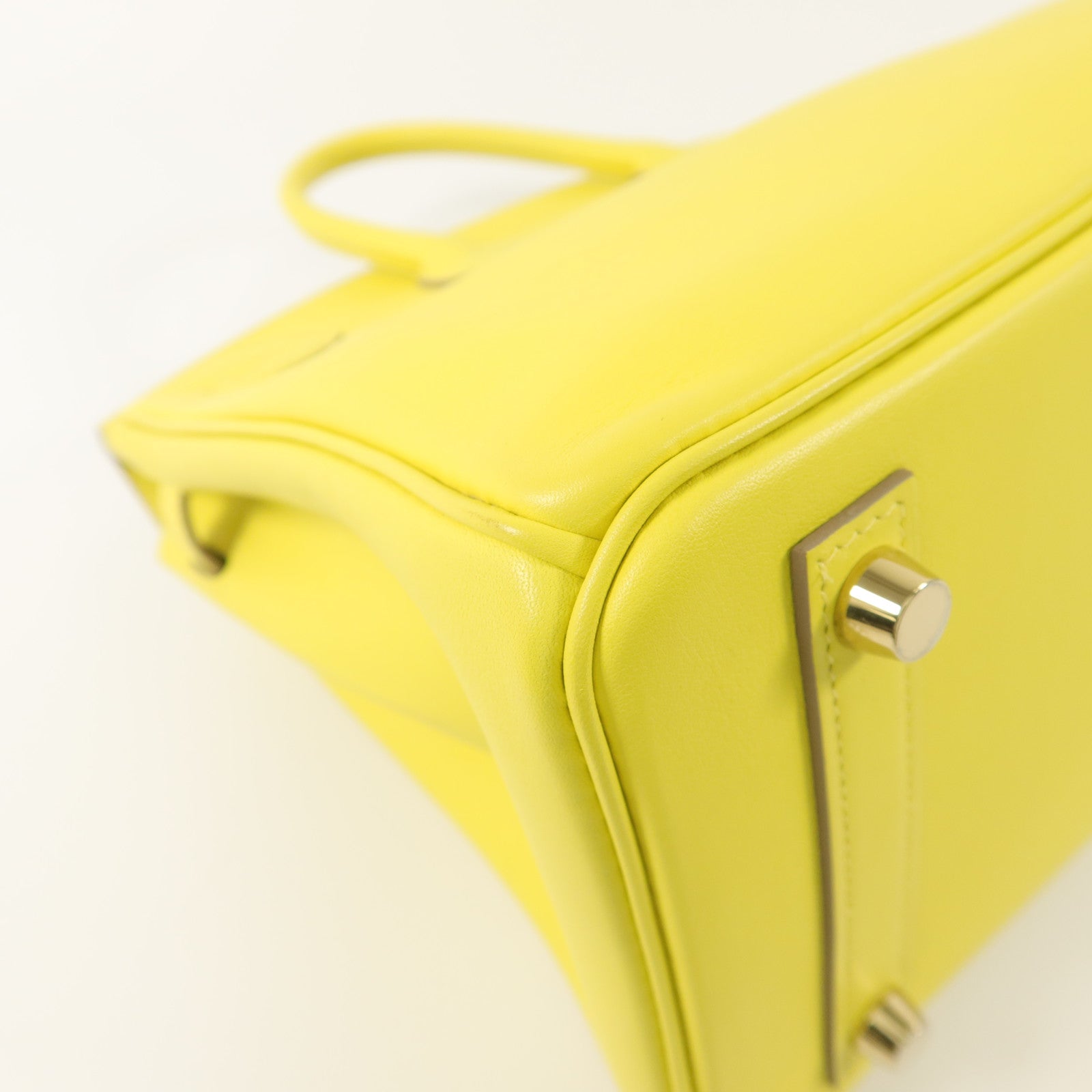 HERMES Swift皮革Birkin 25手挽袋Lime