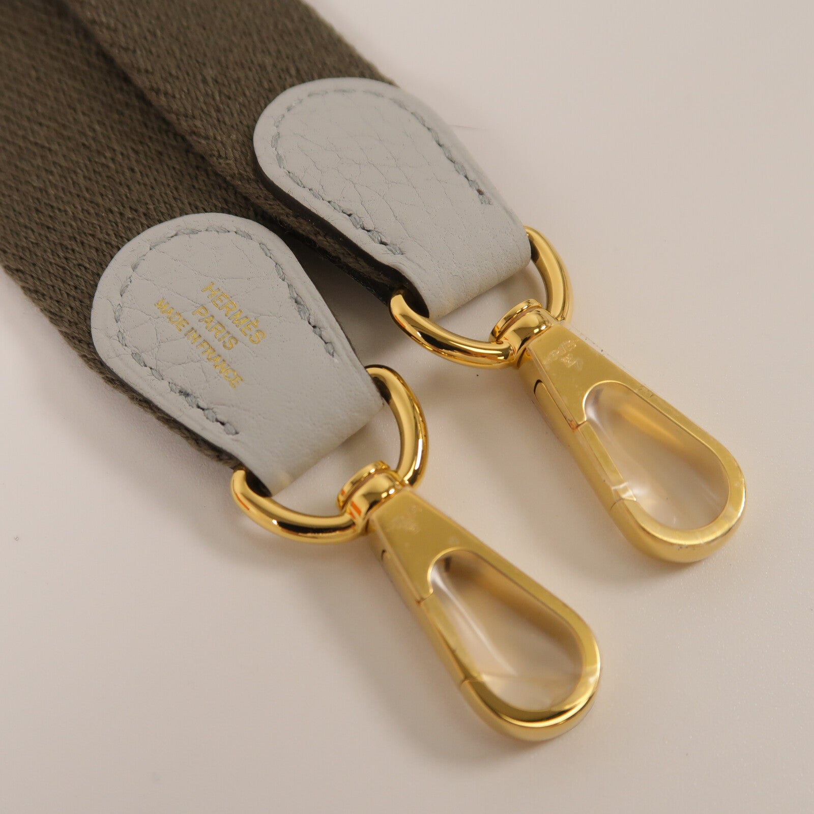 HERMES Clemence皮革Evelyne TPM肩背袋Gris Pantin