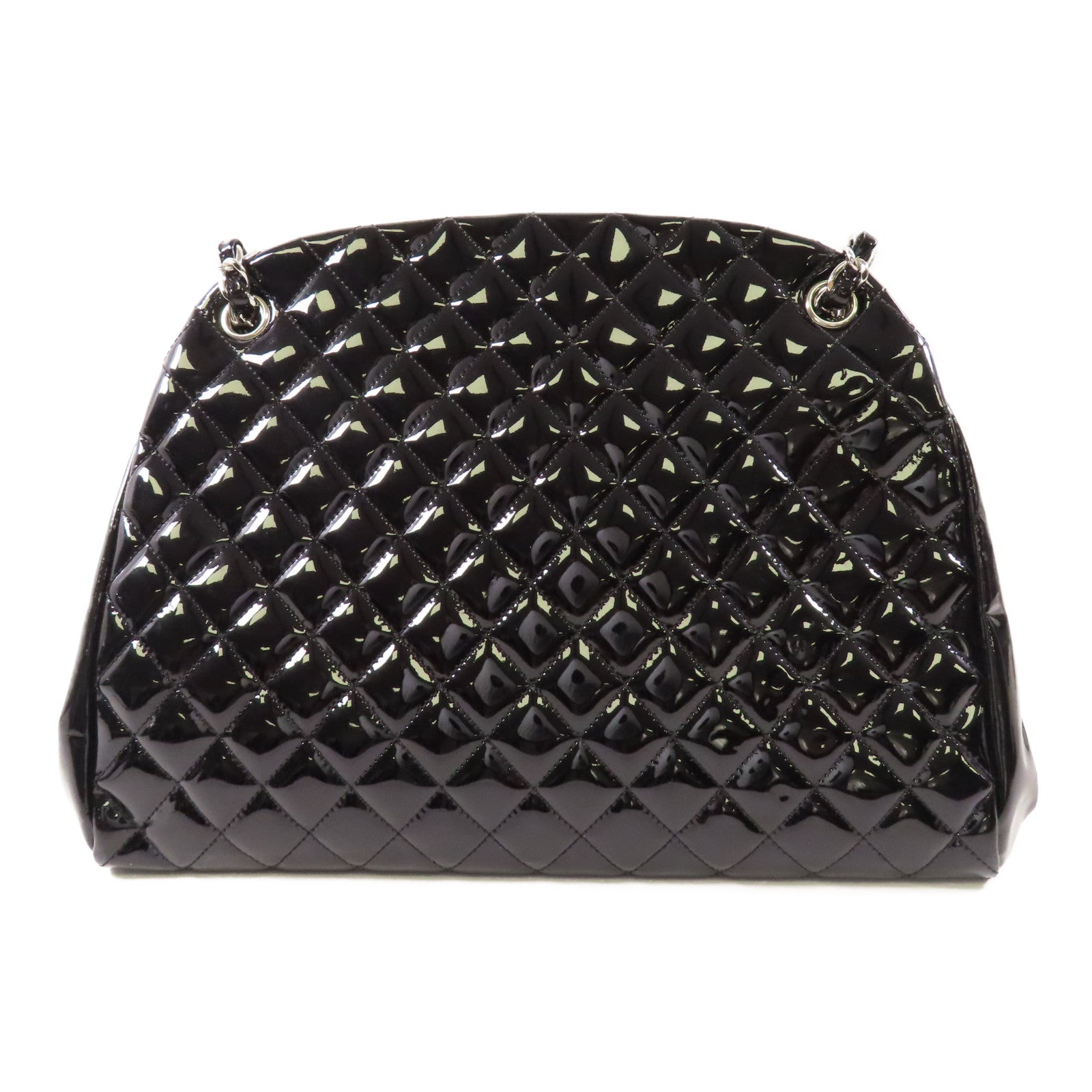 CHANEL 【激減優惠】漆皮皮革Tote Bag銀扣手挽袋