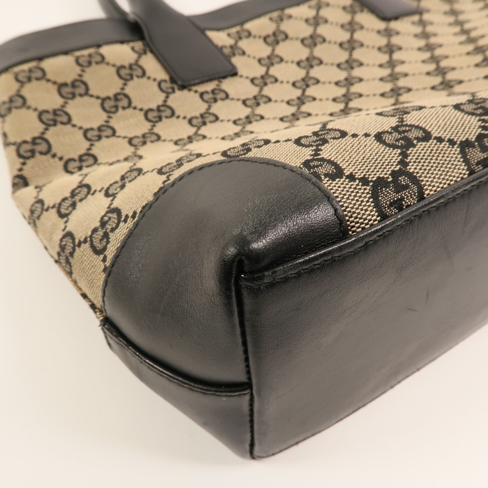GUCCI 帆布Tote Bag金扣手挽袋