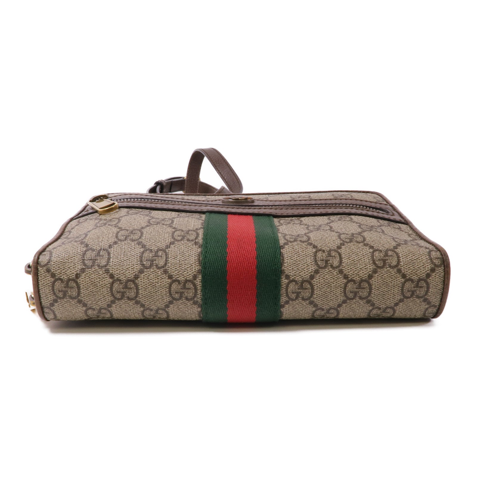 GUCCI 塗層帆布Ophidia Shoulder Bag金扣肩背袋