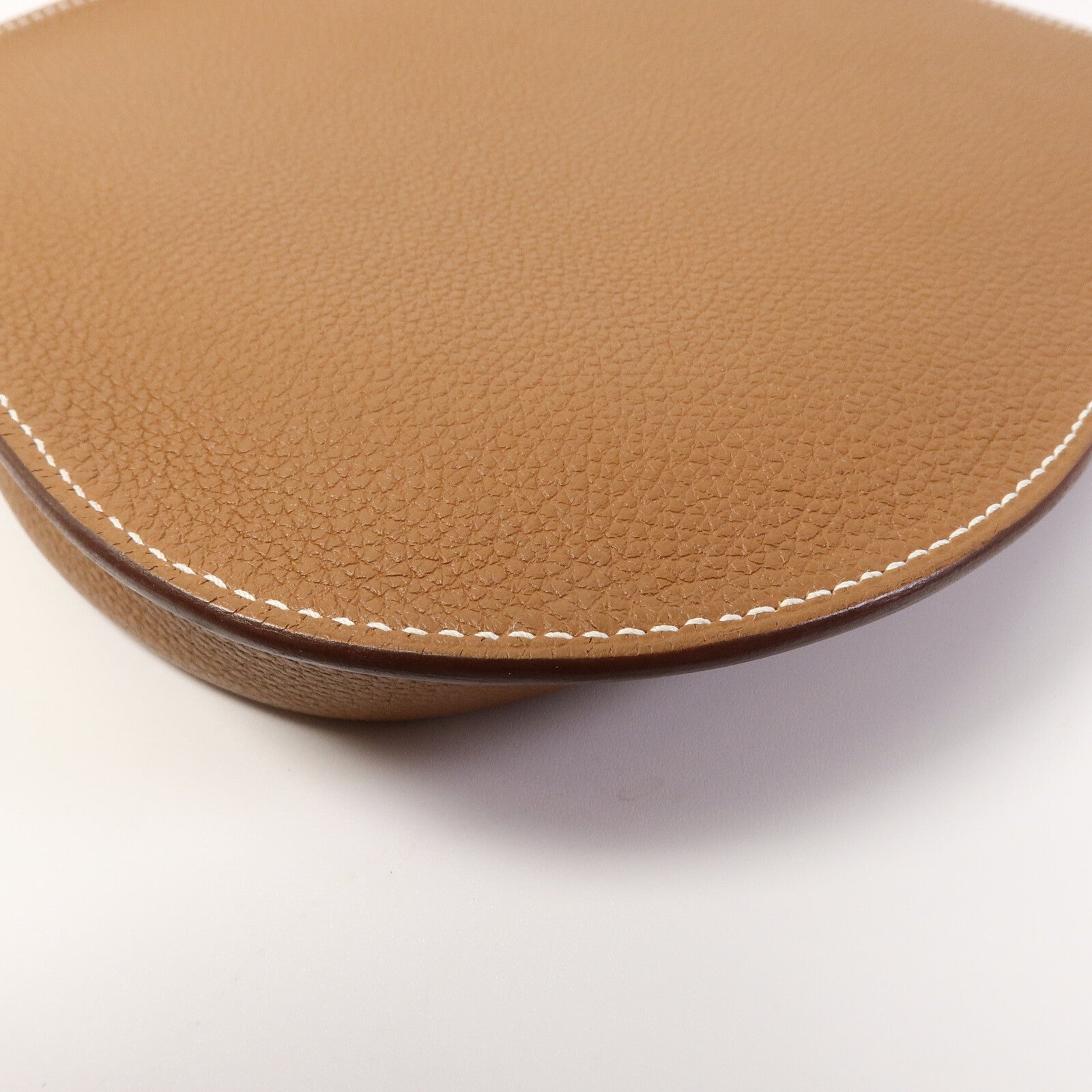 HERMES Clemence皮革Vache肩背袋Gold