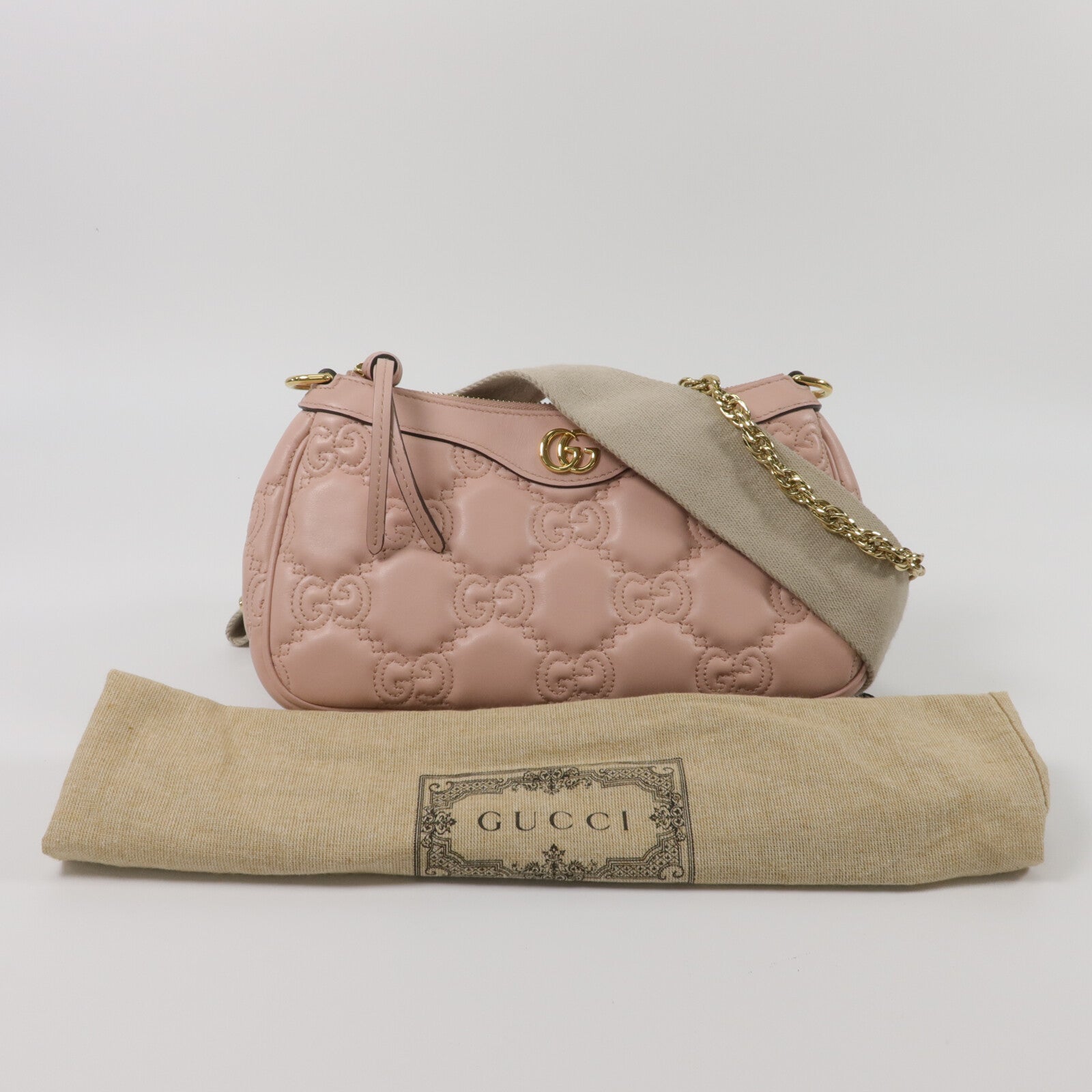 GUCCI 牛皮皮革GG Matelasse肩背袋