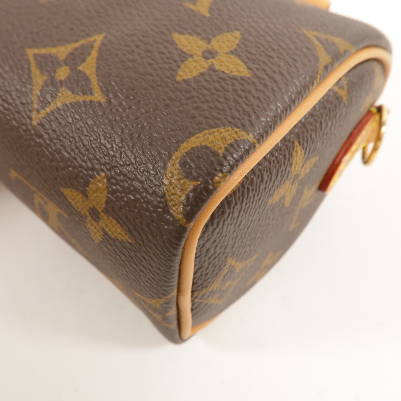 LOUIS VUITTON Monogram Nano Speedy金扣手挽肩背兩用袋