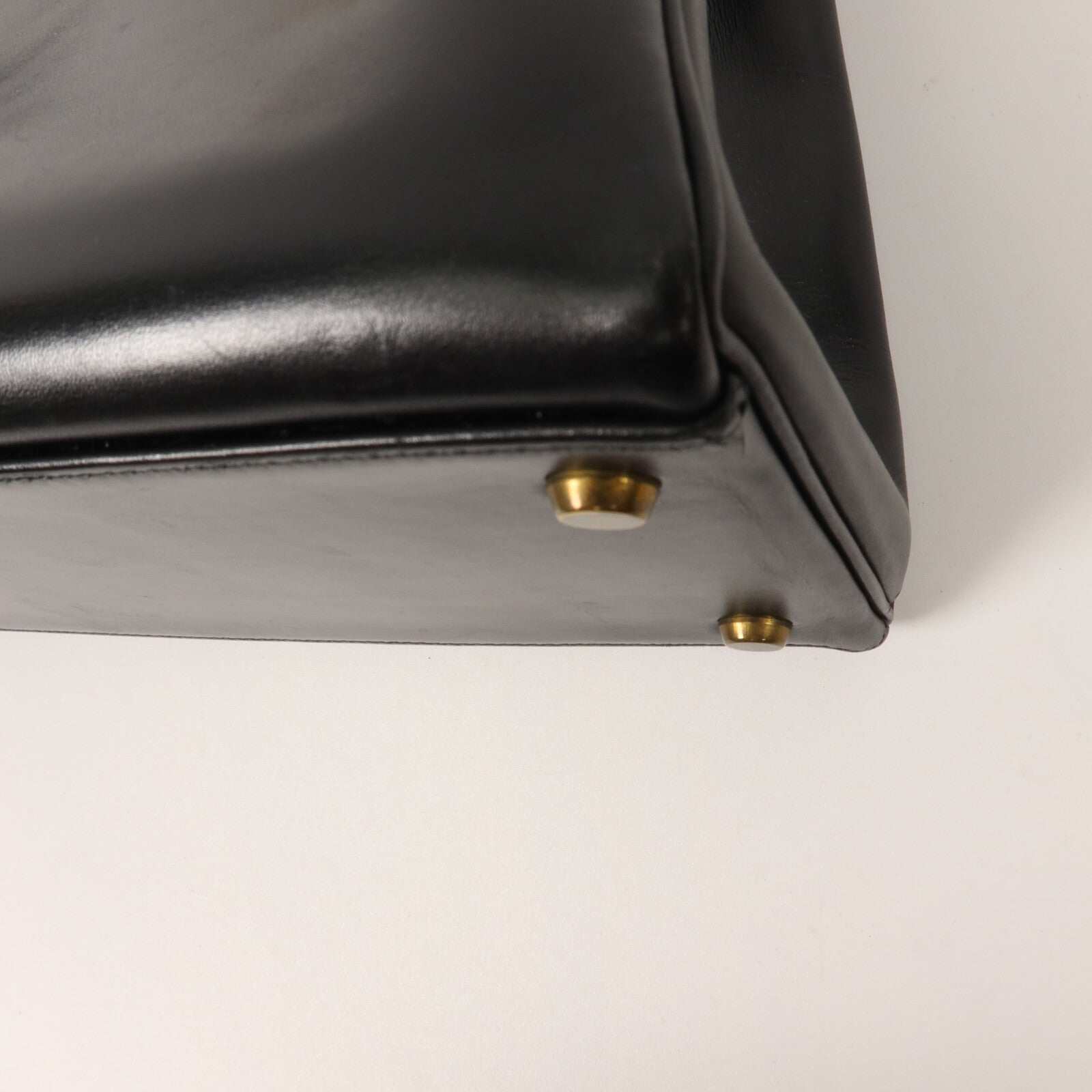 HERMES Box Calf皮革Kelly 32手挽袋Noir