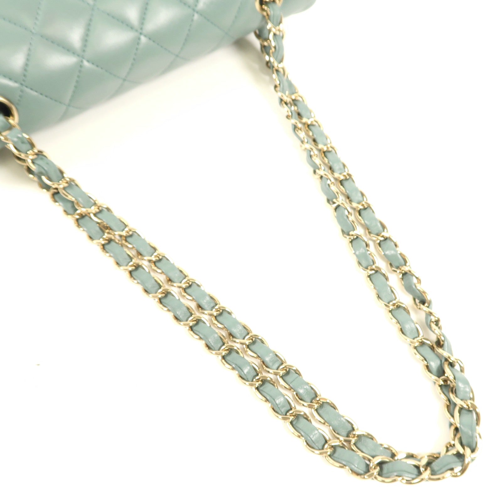 CHANEL 羊皮皮革Classic 23金扣鏈帶肩背袋