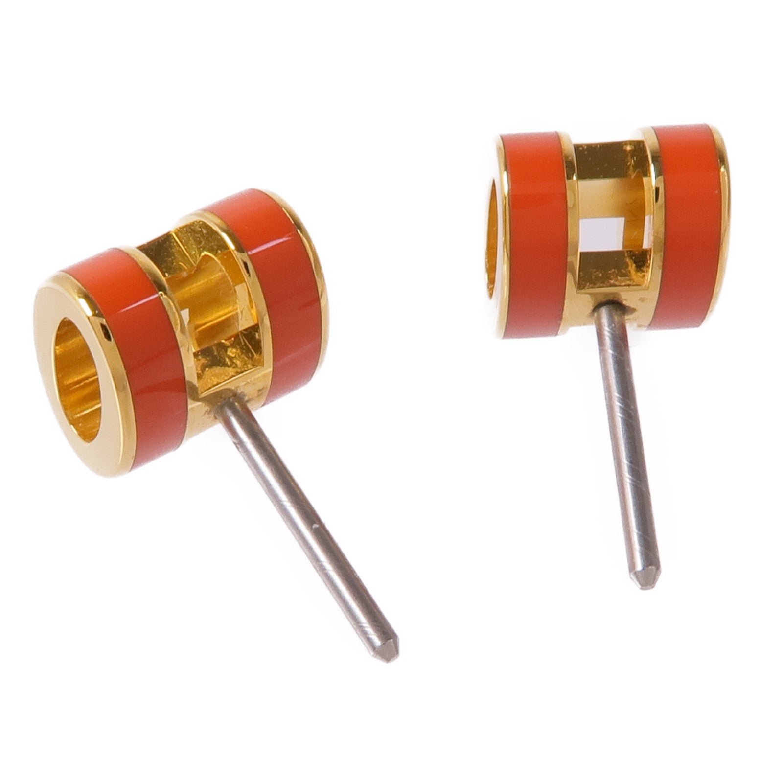 HERMES 金屬Mini Pop H Earrings耳環Feu