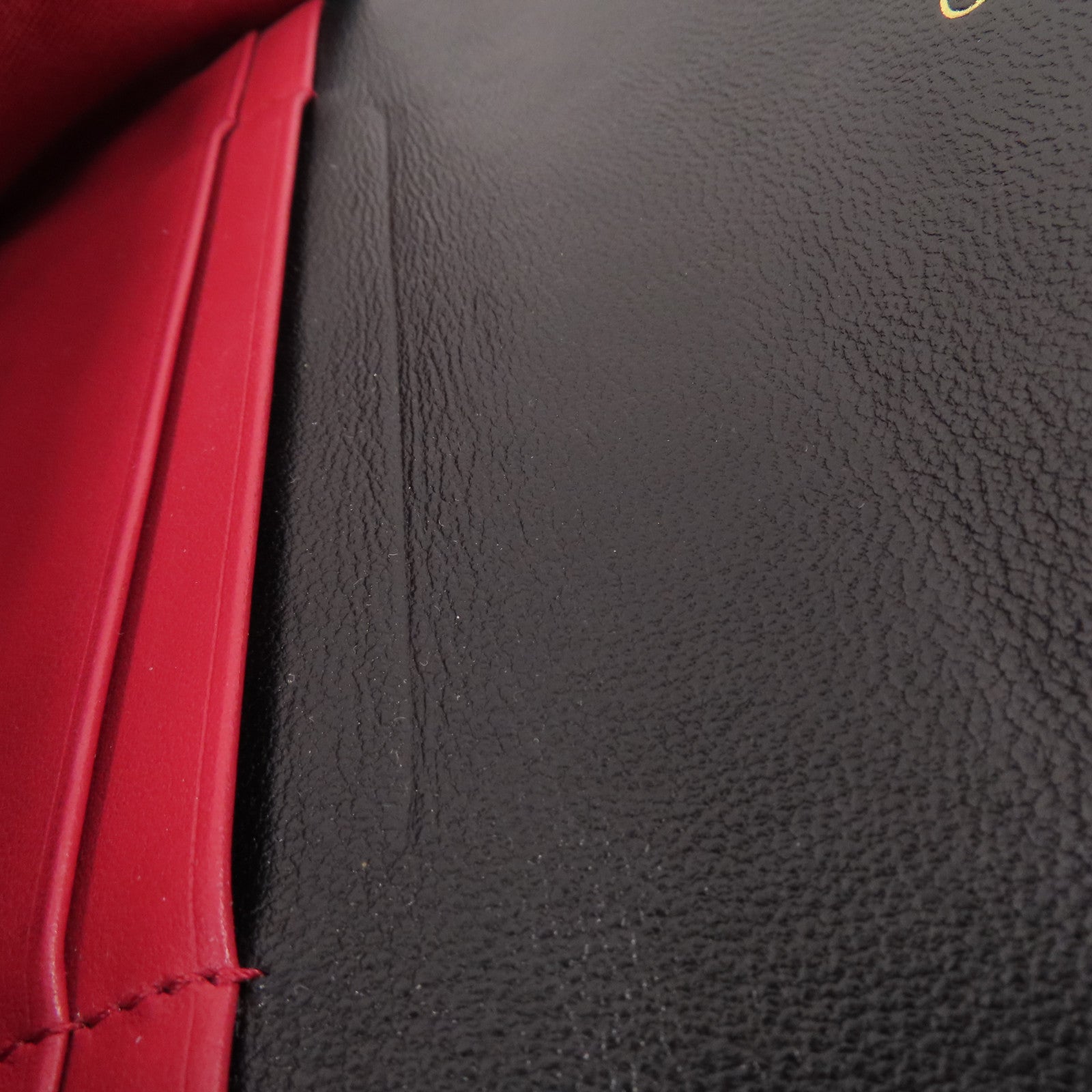 CHANEL 羊皮皮革Long Wallet金扣長錢包