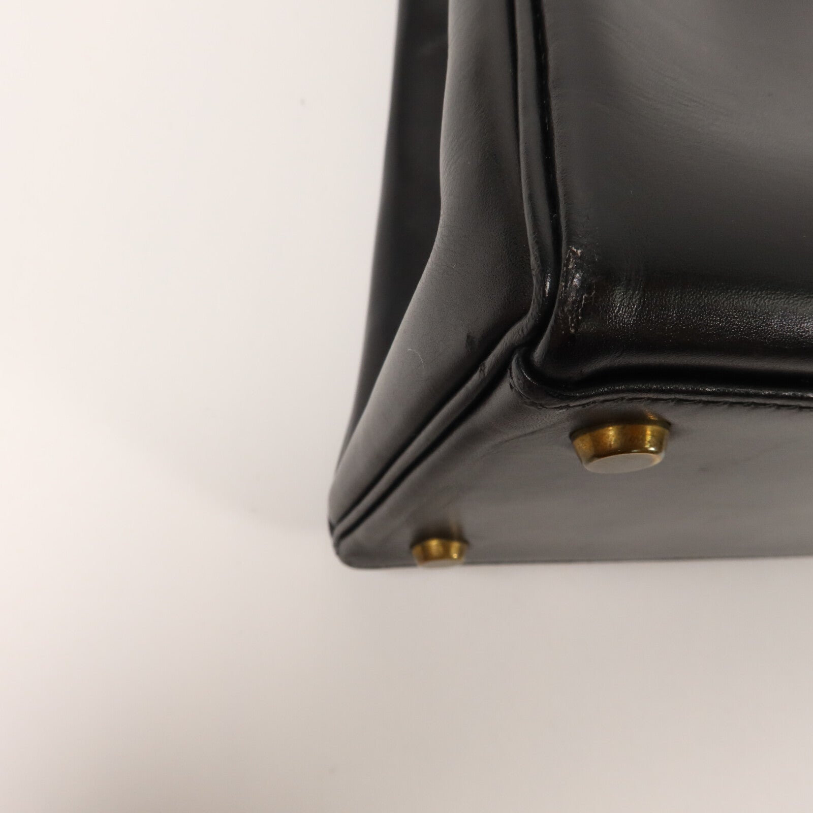 HERMES Box Calf皮革Kelly 32手挽袋Noir