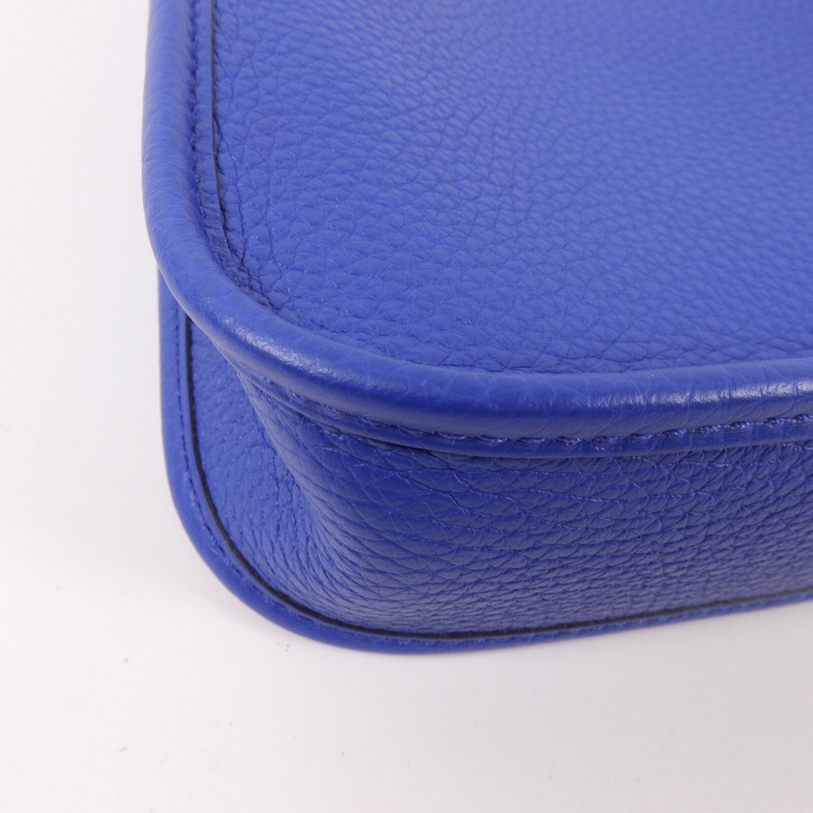 HERMES Clemence皮革Evelyne TPM肩背袋Bleu Electrique