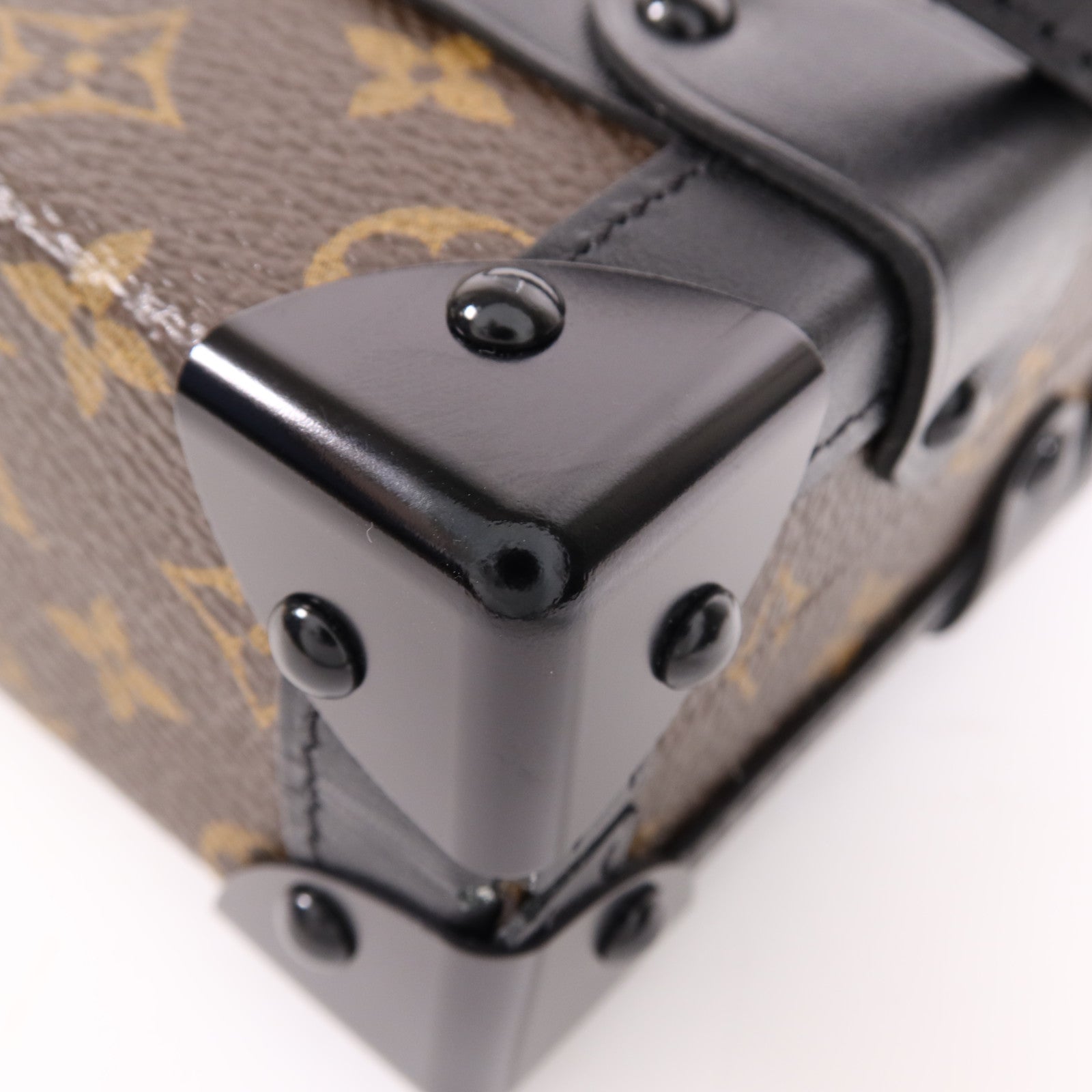 LOUIS VUITTON Monogram Petite Malle金扣肩背袋