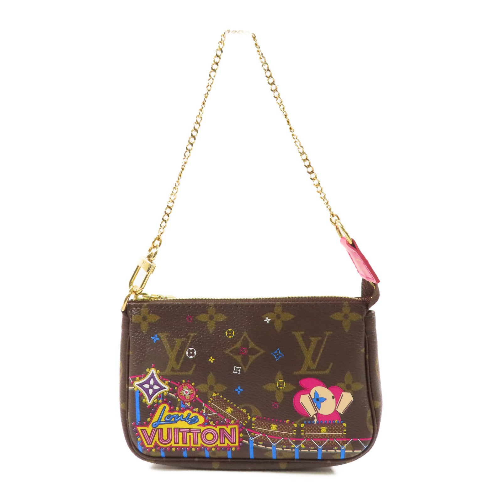 LOUIS VUITTON 【激減優惠】Monogram Mini Pochette Accessories金扣手拿包