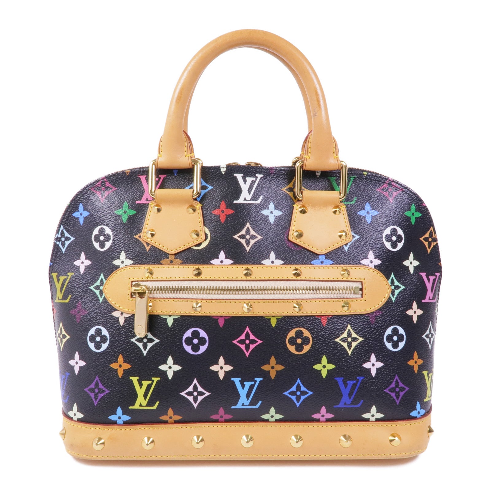 LOUIS VUITTON Monogram Multicolore Alma金扣手挽袋