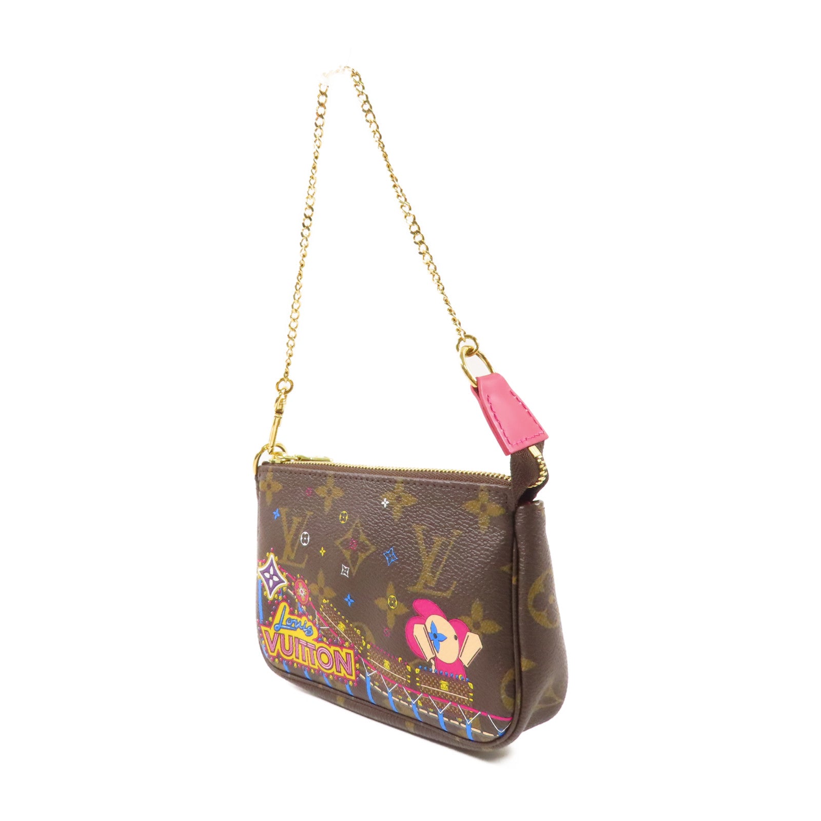 LOUIS VUITTON 【激減優惠】Monogram Mini Pochette Accessories金扣手拿包
