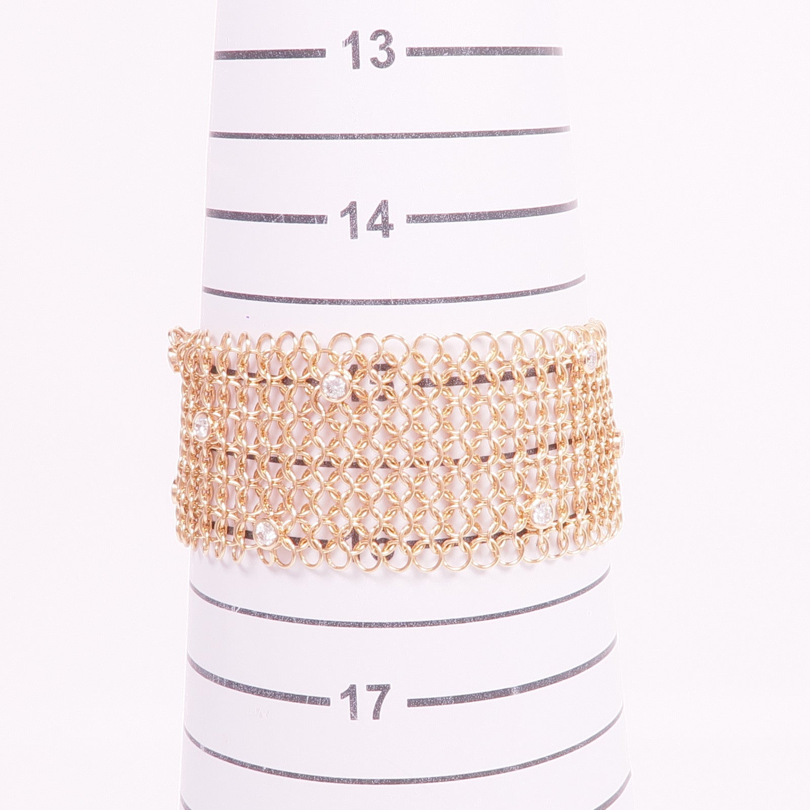 CARTIER 18K玫瑰金Agrafe BraceletDiamond Bracelet鑽石手鏈Cartier#16